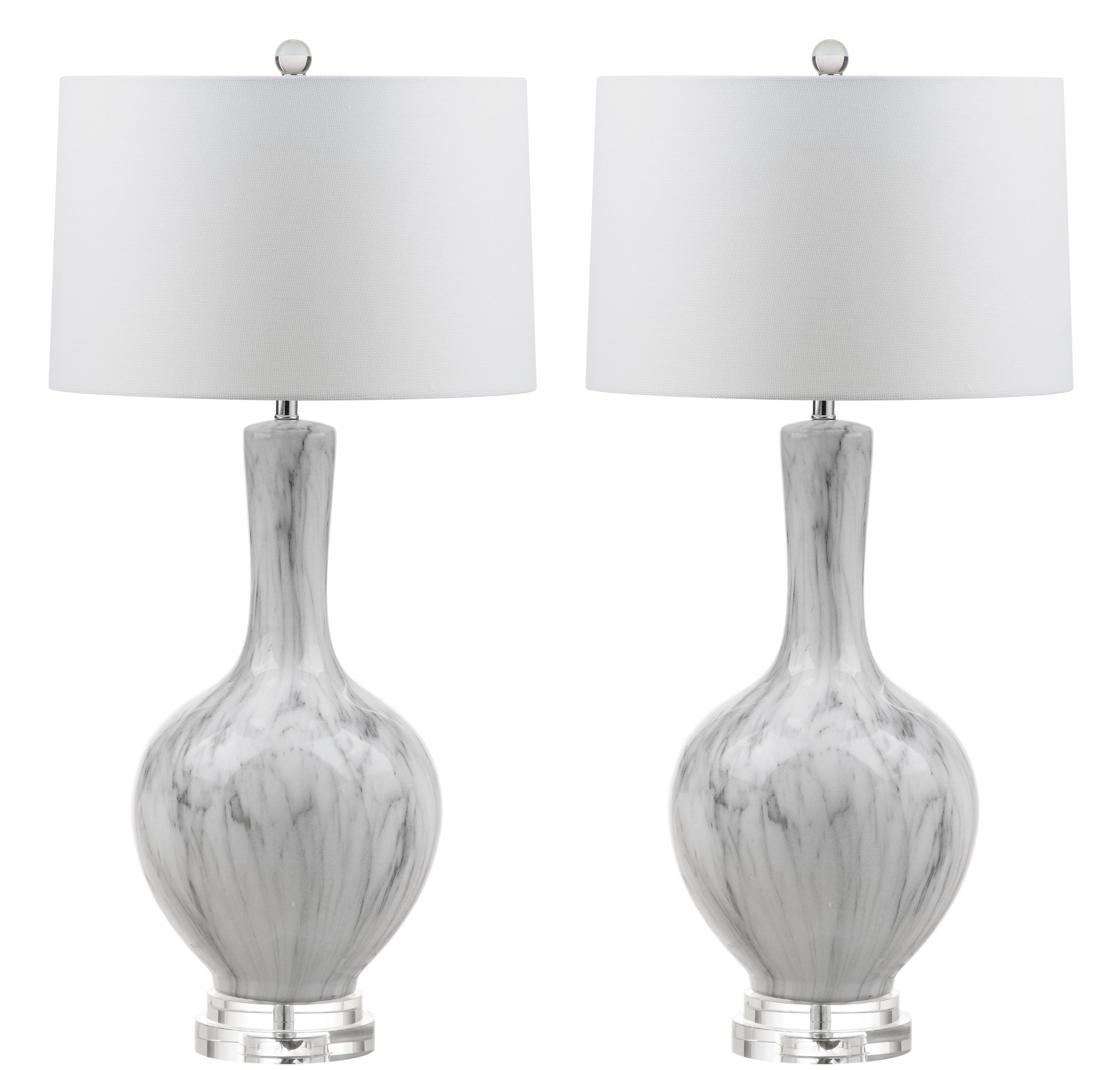 Griffith Table Lamp - White/Grey - Arlo Home - Arlo Home