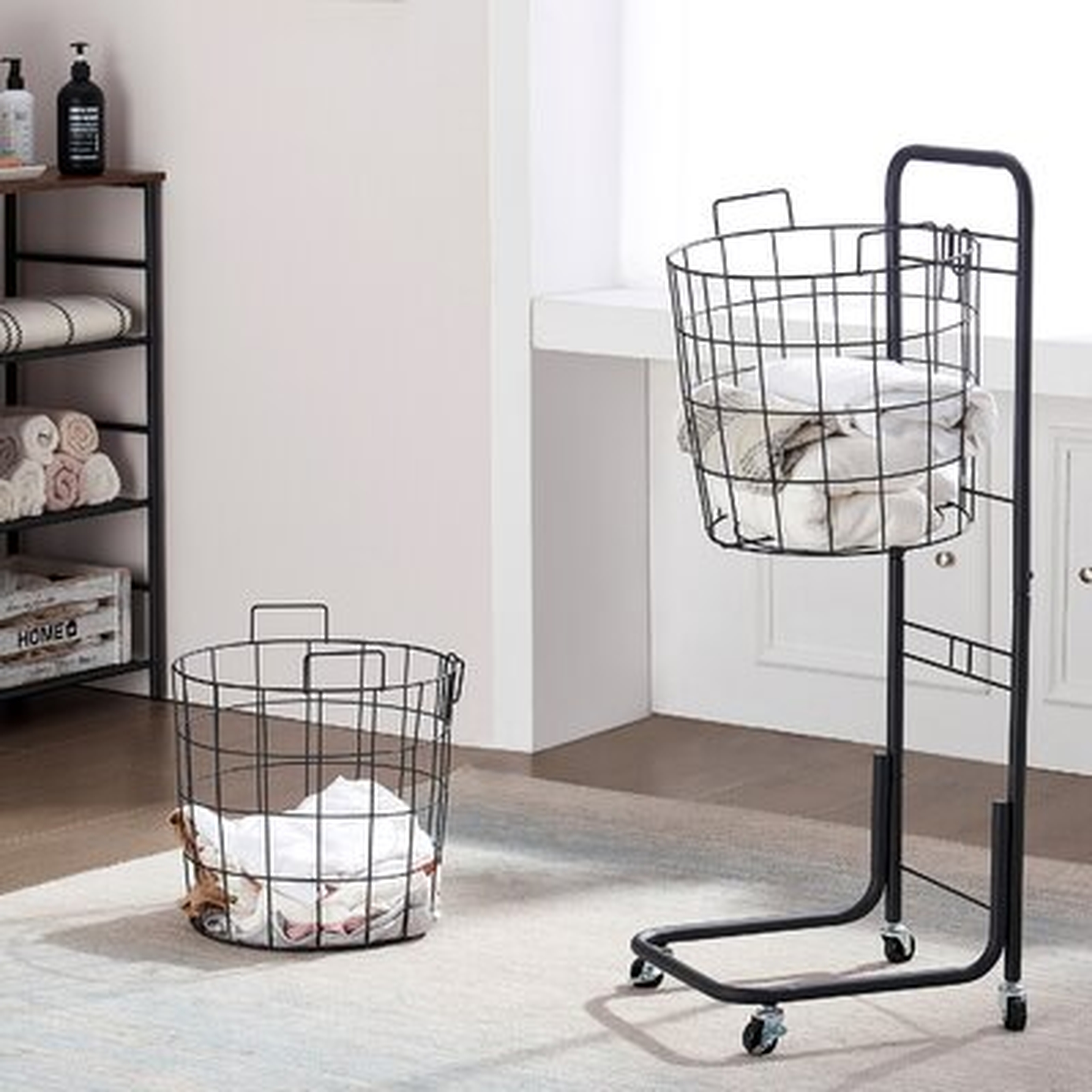 Basics Rolling Laundry Hamper - Wayfair