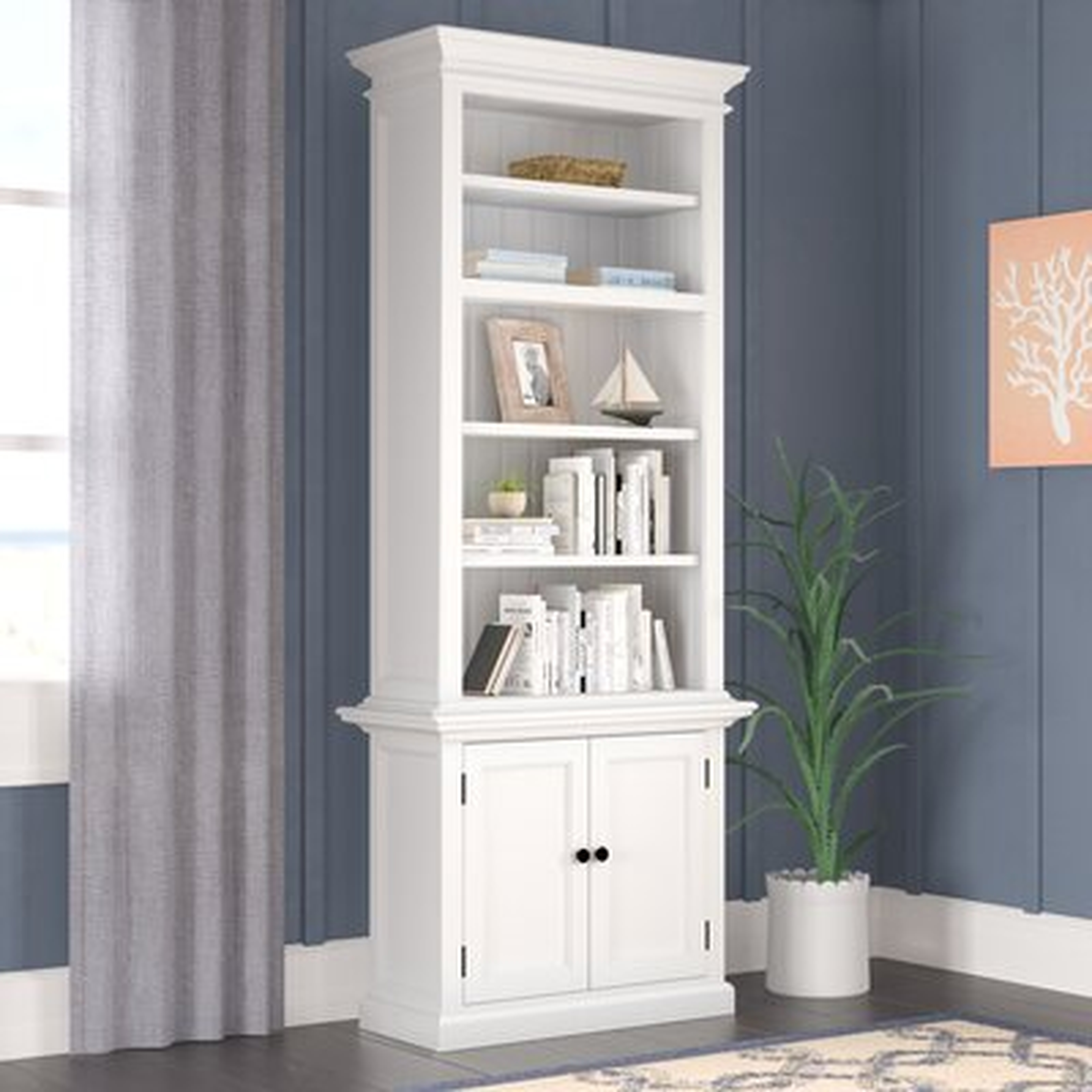 Cate 86.6" H x 35.43" W Solid Wood Standard Bookcase - Wayfair