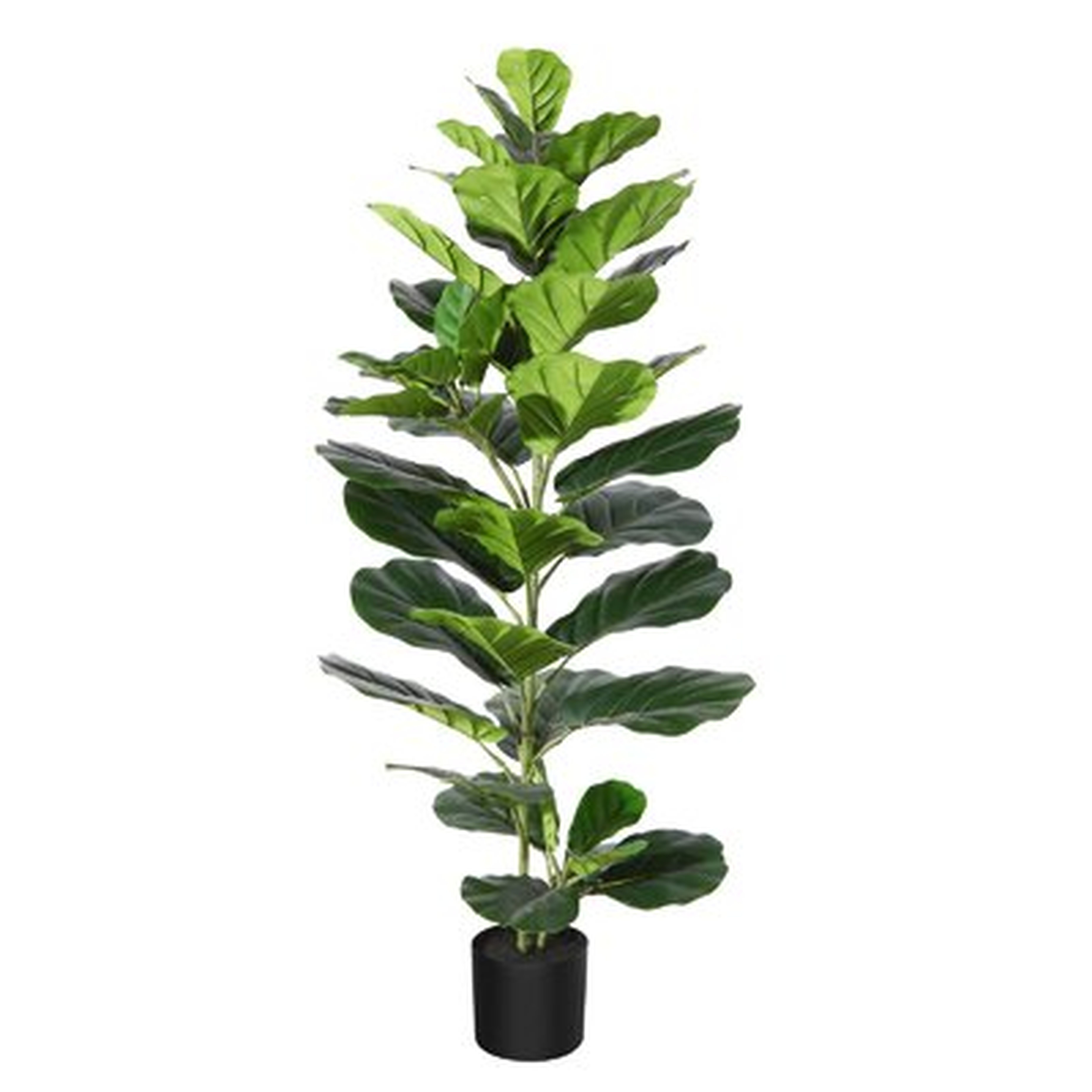 Artificial Plants Fiddle Leaf Fig Tree Fake Plant In  Pot Faux Ficus Lyrata With Leaves For Indoor Home Office Déco - Wayfair