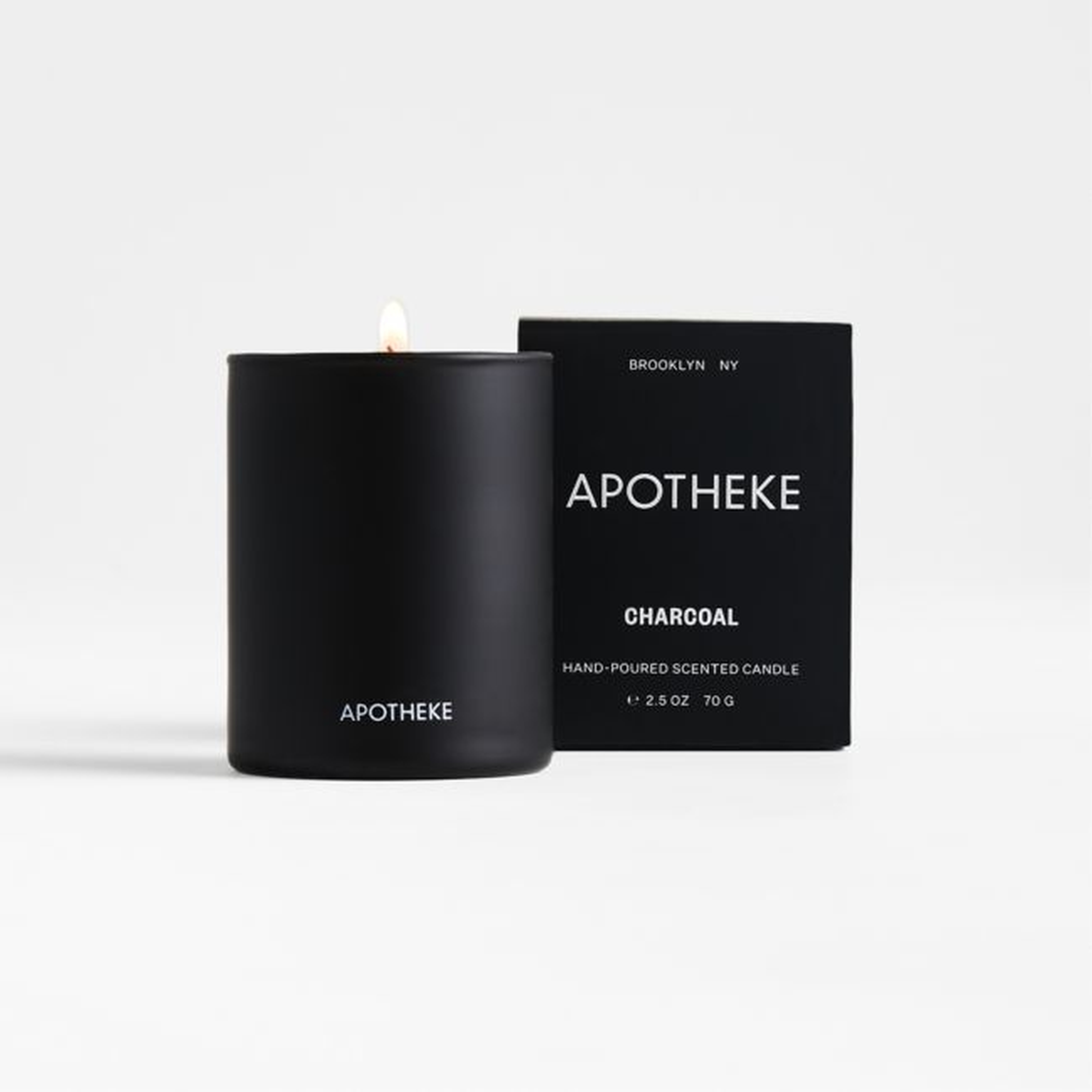 Apotheke Charcoal-Scented Votive Candle - Crate and Barrel