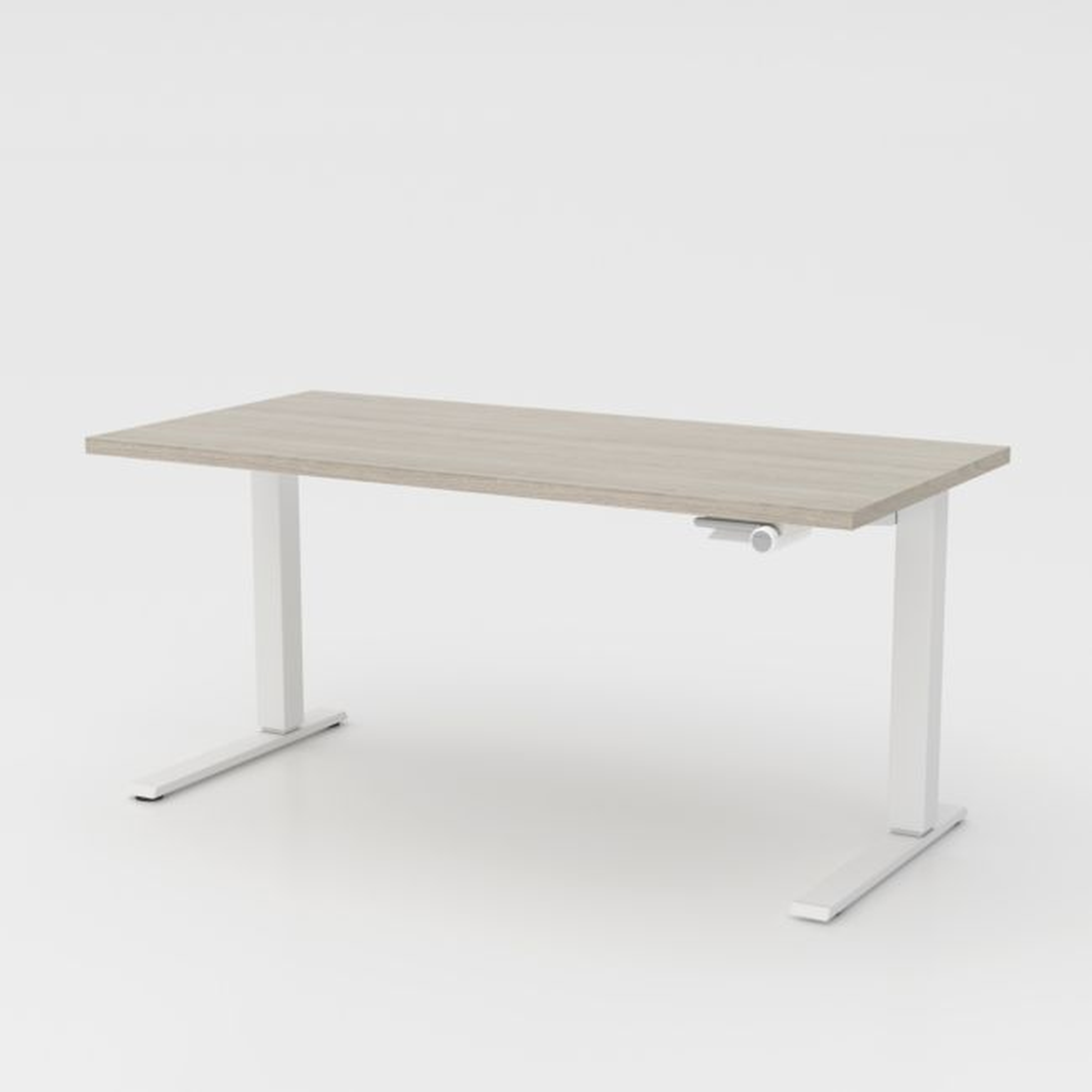 Humanscale ® Float ® Sit/Stand 60" Ash Grey Desk - Crate and Barrel