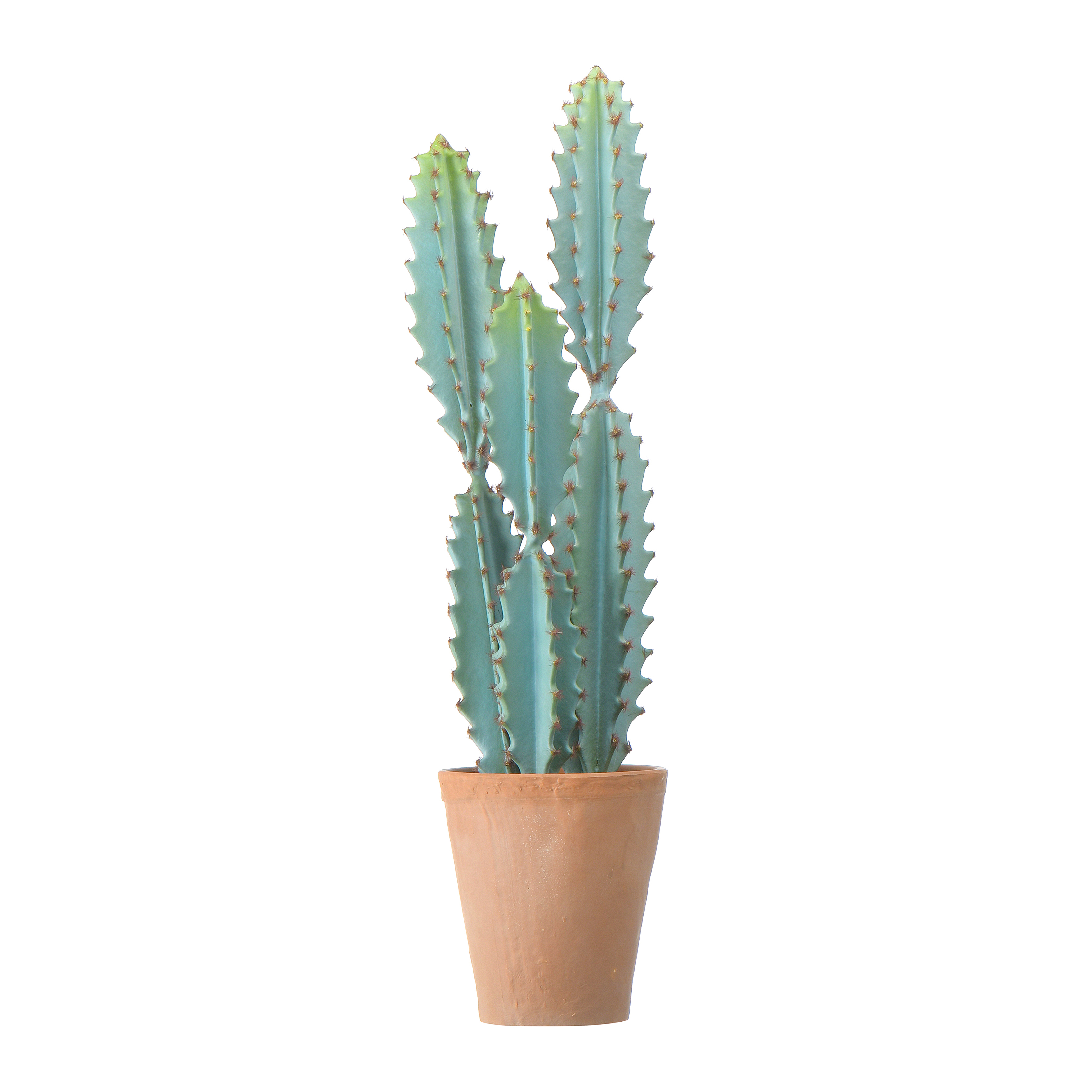 Faux Cactus in Terracotta Colored Pot - Creative Co-Op