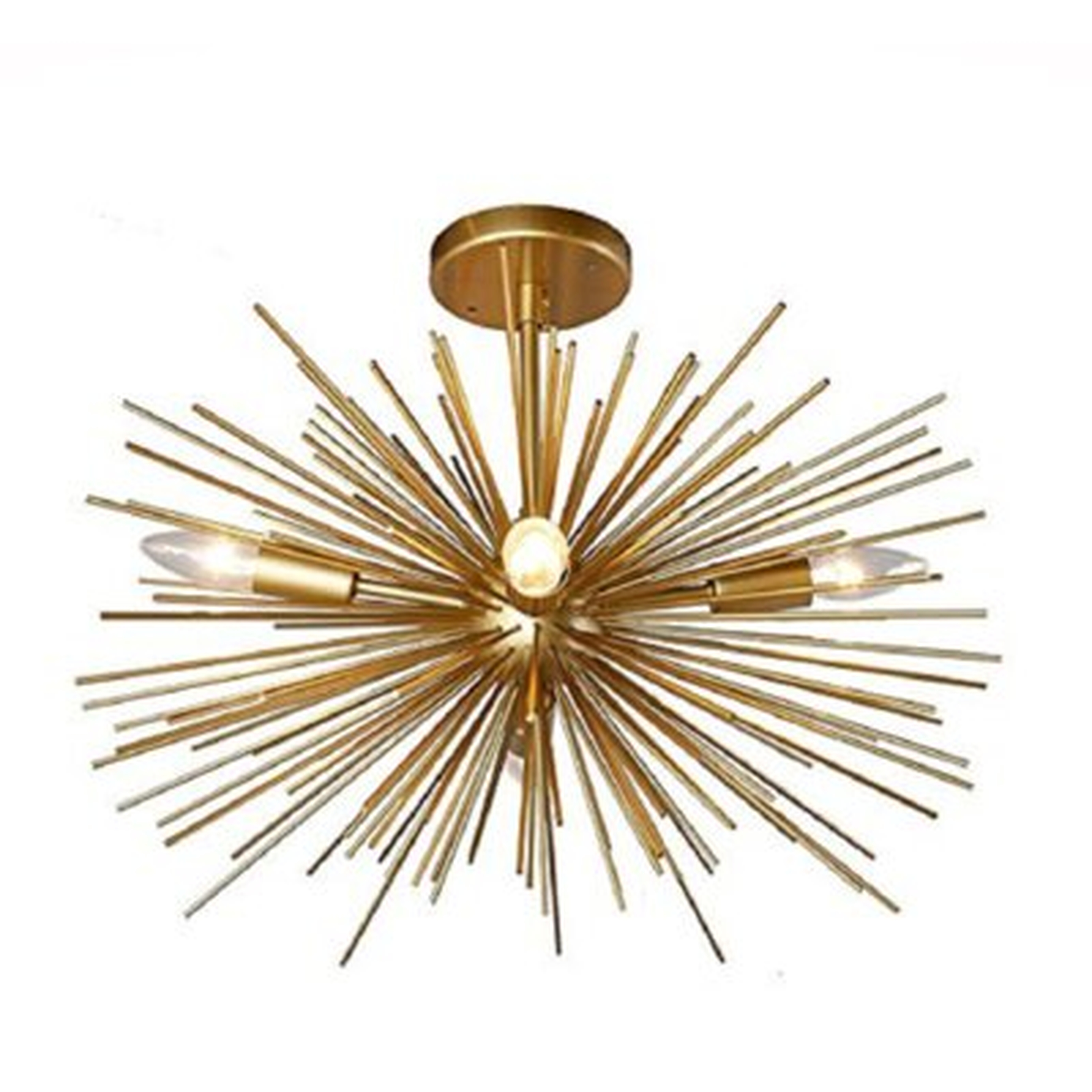 Basso 4 -Light 20" Sputnik Sphere Semi Flush Mount - Wayfair