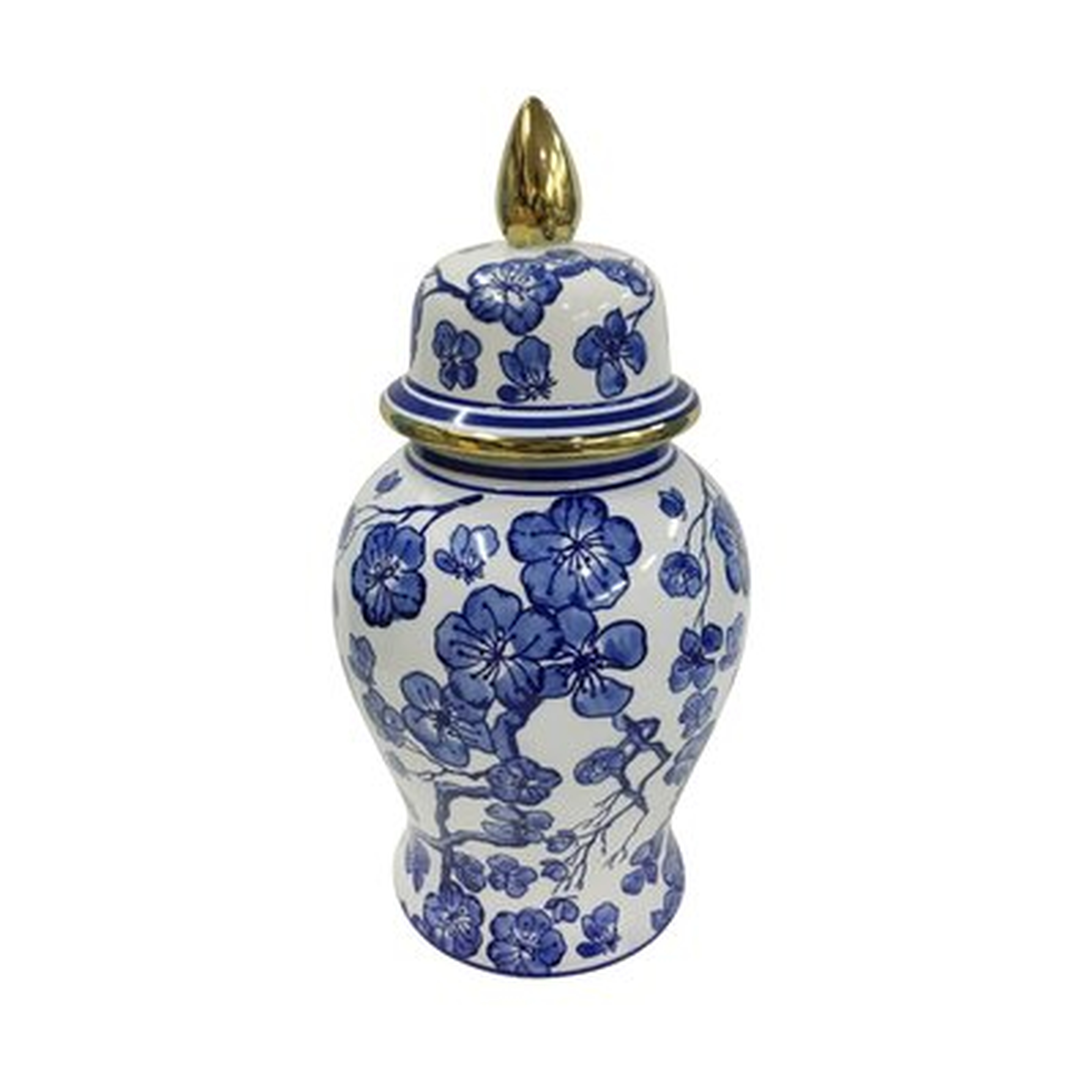 Lorinda Blue 14" Ceramic Ginger Jar - Wayfair