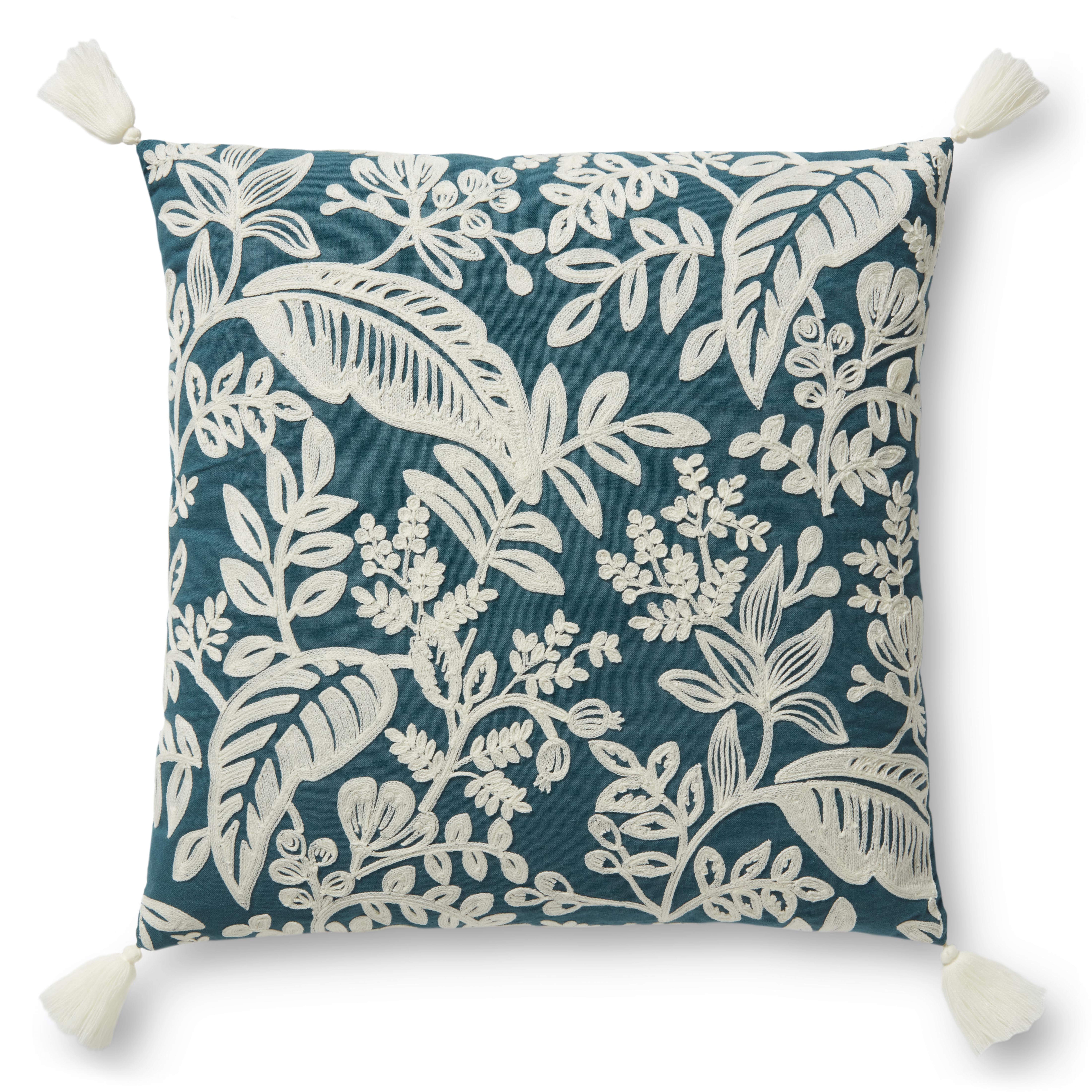 PILLOWS PRP0002 BLUE 22" x 22" Cover Only - Loloi Rugs