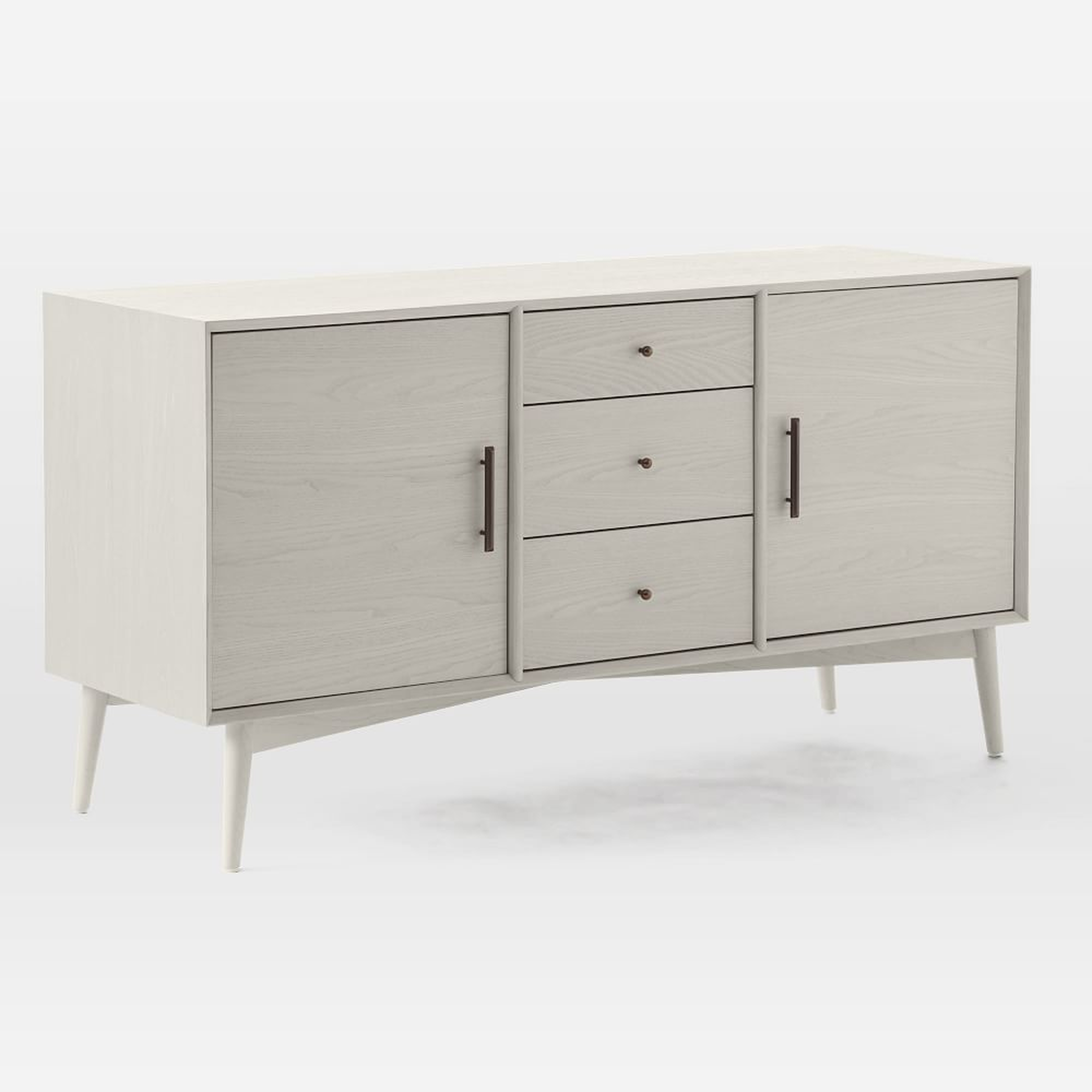Mid-Century Buffet, Wood, Pebble, 58" - West Elm