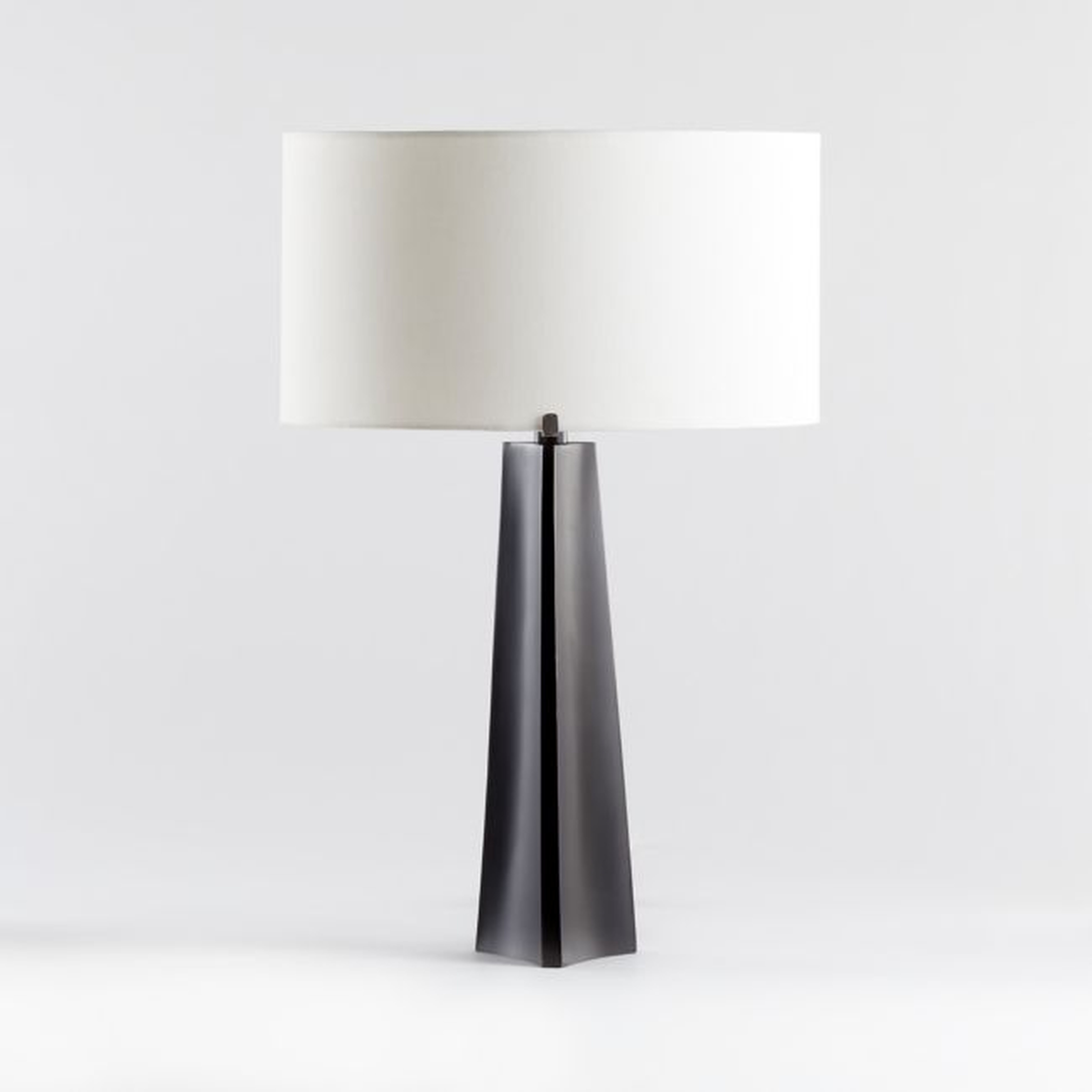 Isla Bronze Triangle Table Lamp - Crate and Barrel
