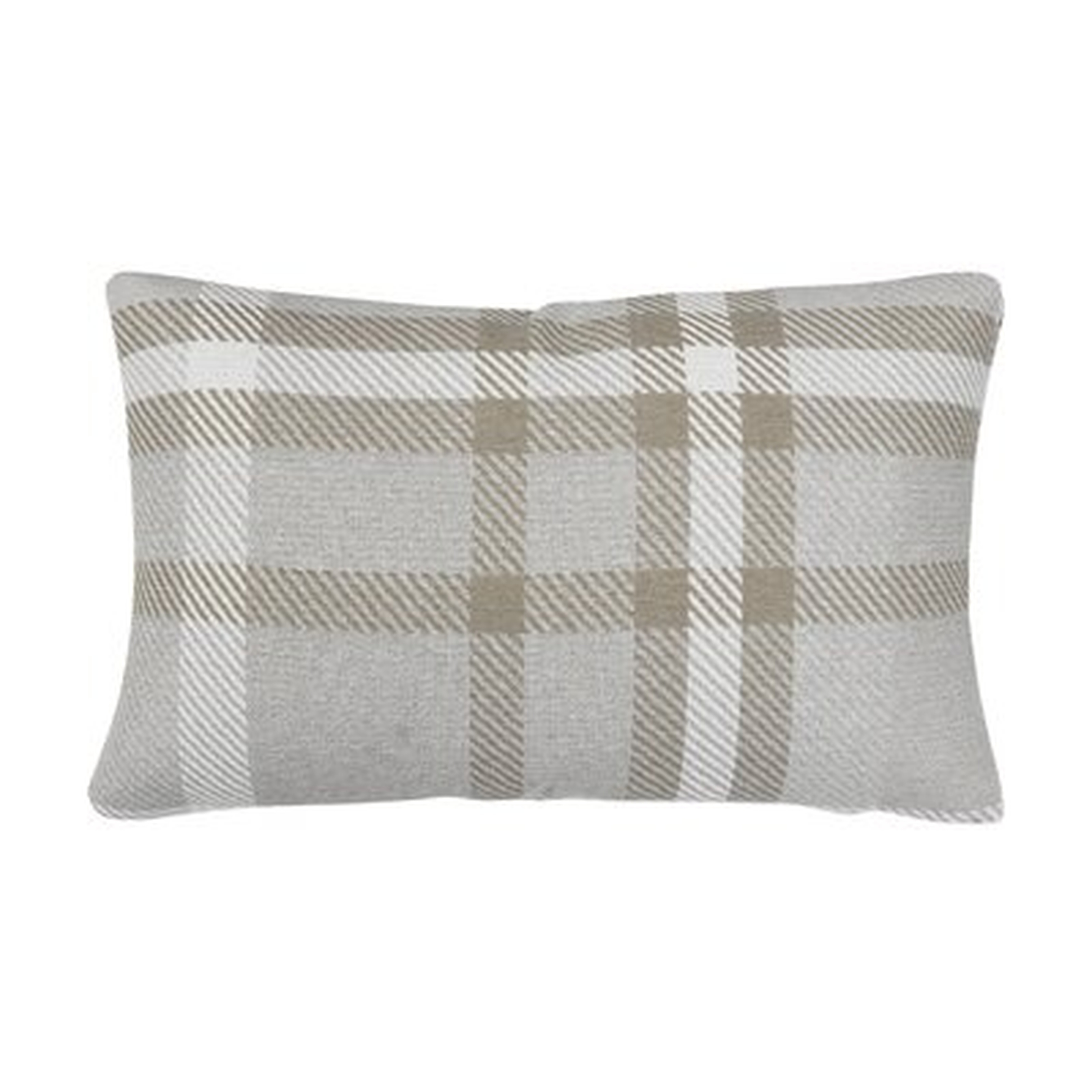 Wodome Indoor / Outdoor Plaid Lumbar Pillow Cover - Wayfair