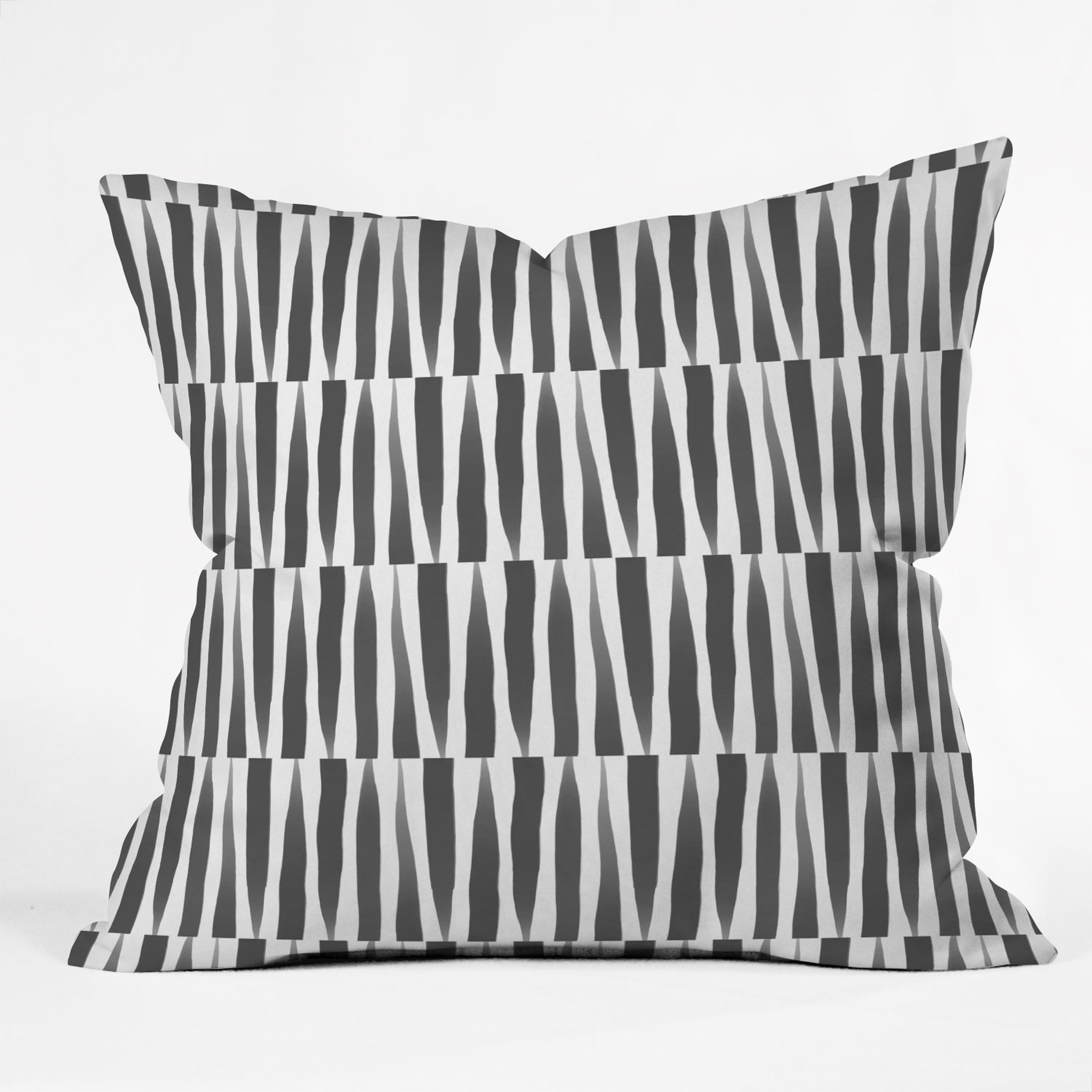Bw Abstract Theme by Emanuela Carratoni - Outdoor Throw Pillow 18" x 18" - Deny Designs