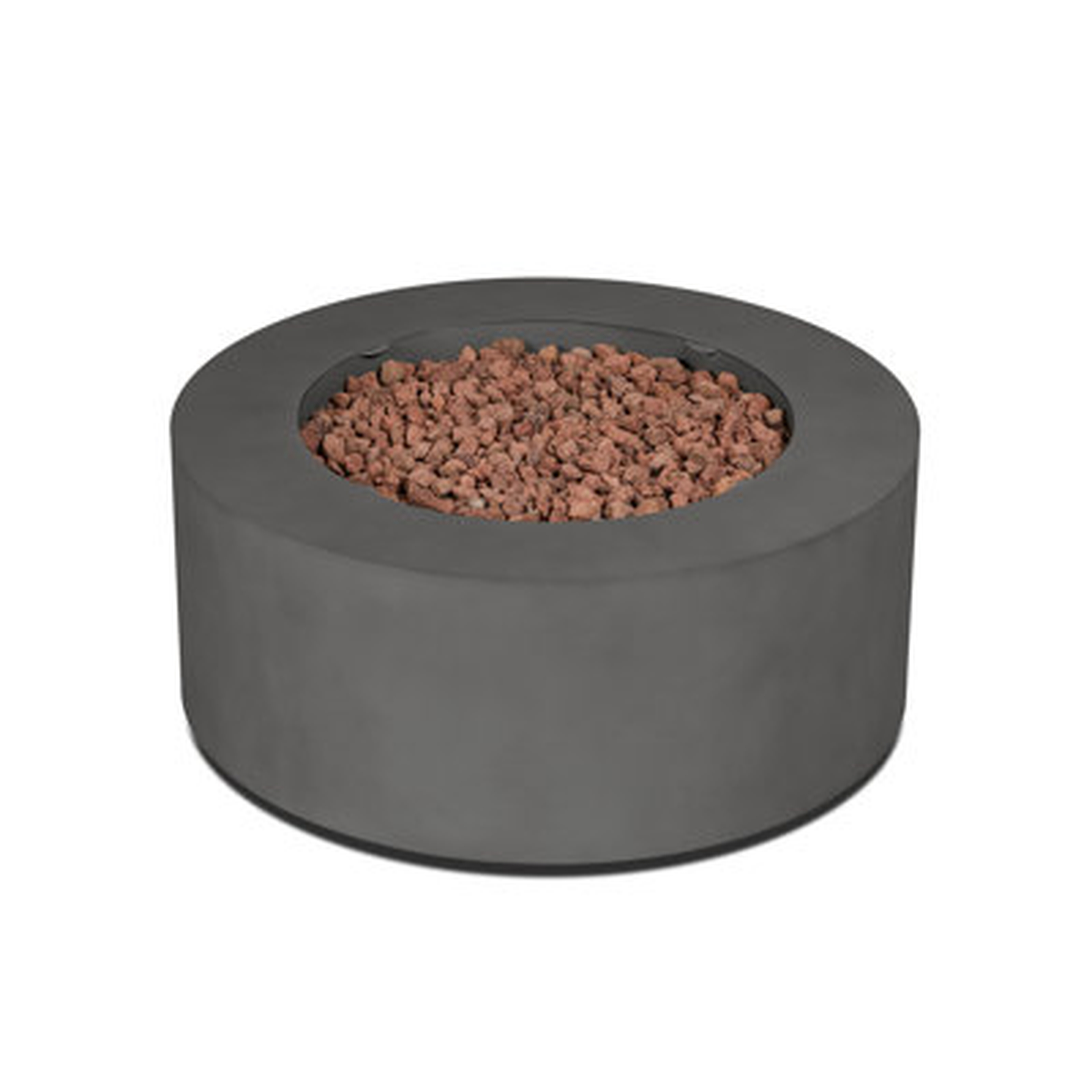 Aegean 36" Round Steel Propane or Natural Gas Fire Pit Table by Real Flame - AllModern