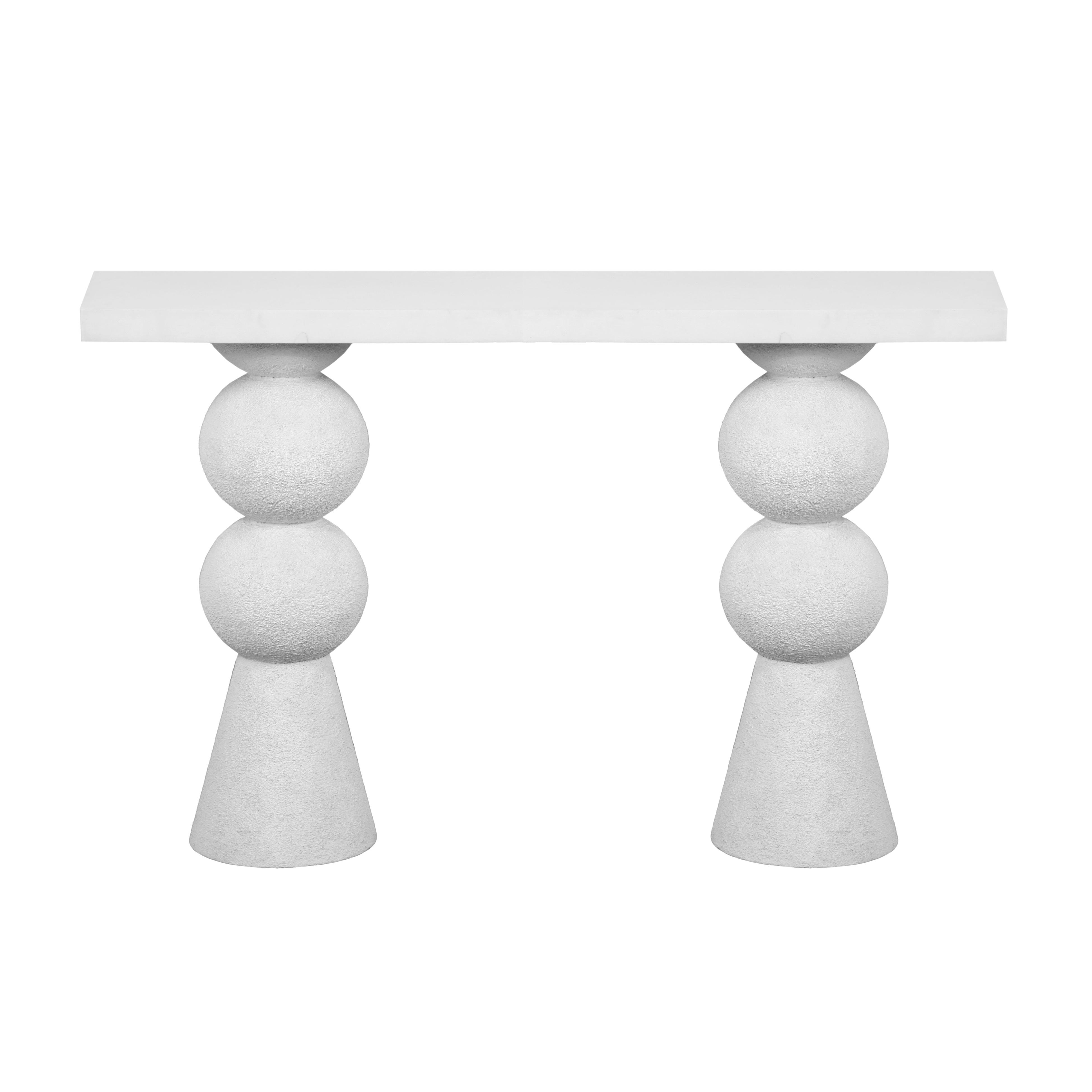 Lupita White Console Table - TOV FURNITURE