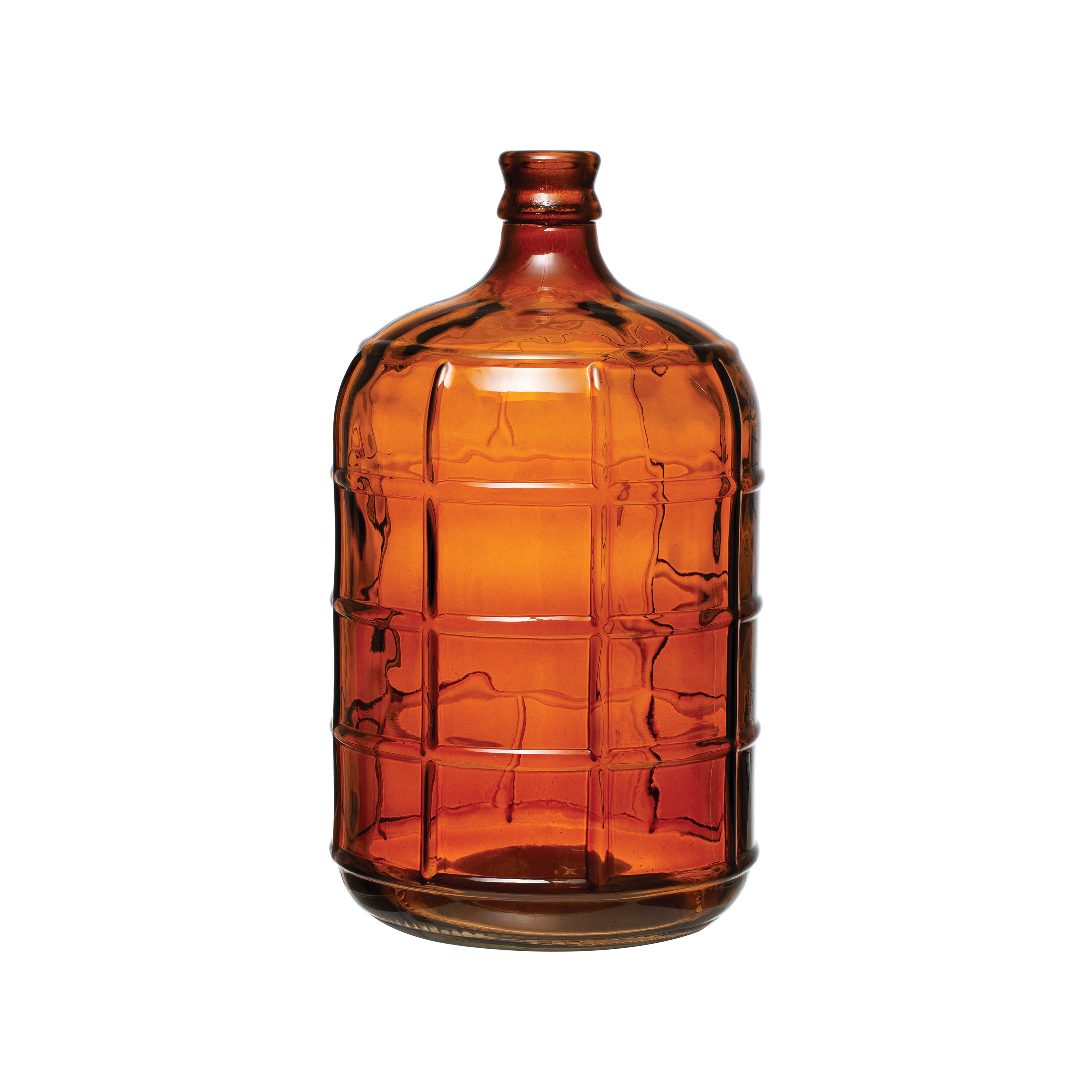 Glass Bottle, Amber Color - Creative Co-Op