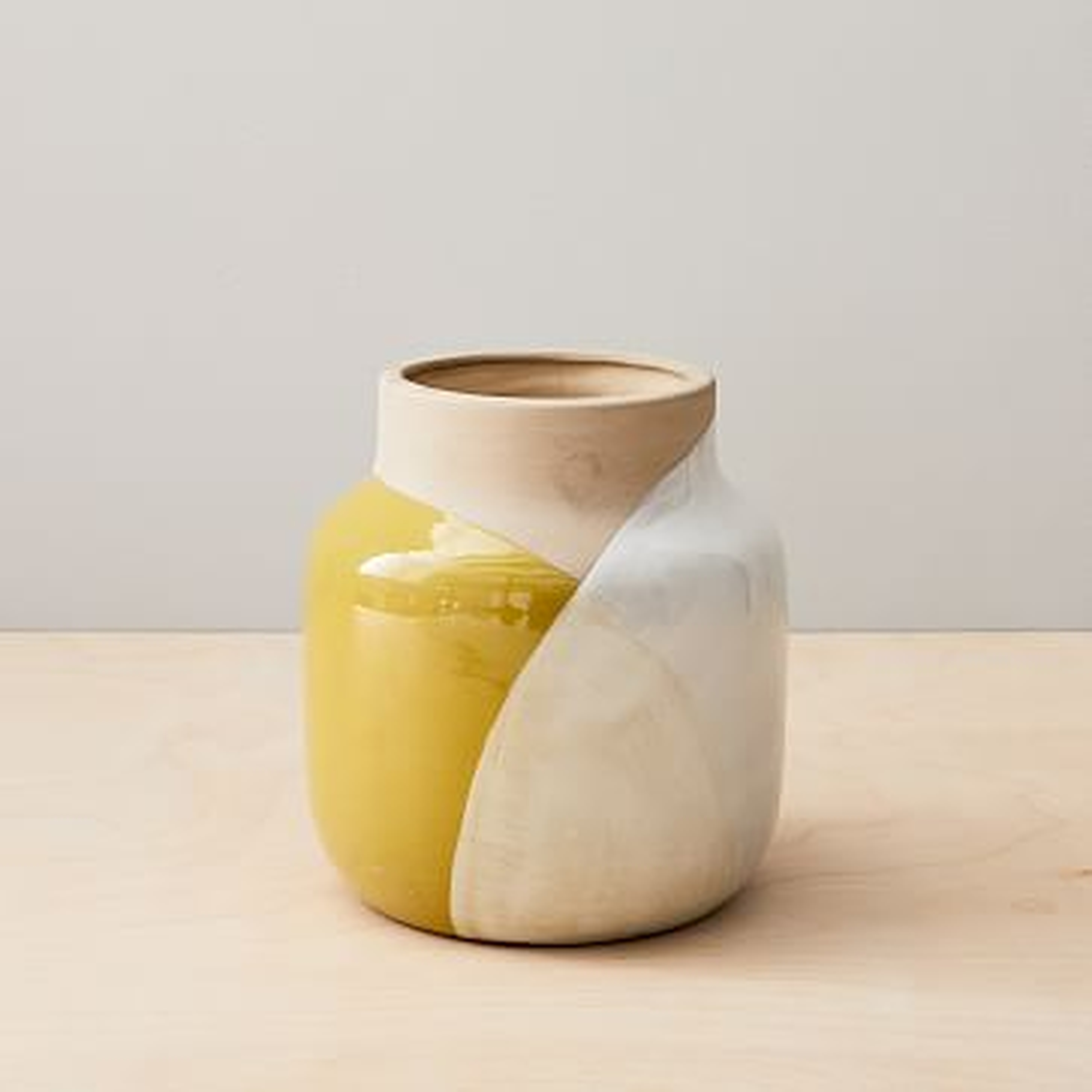 Barro Vase, Small, Dijon - West Elm