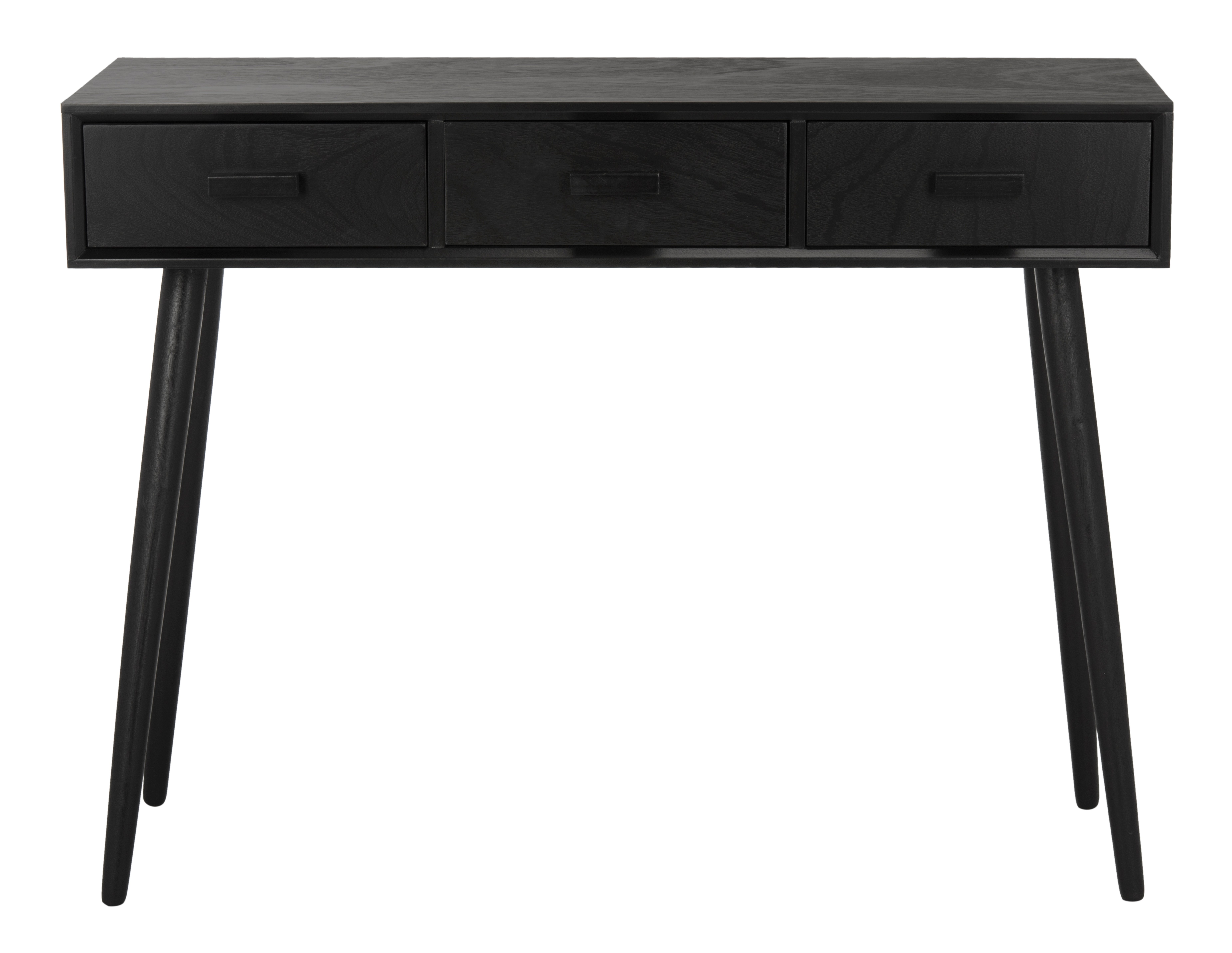 Albus 3-Drawer Console Table, Black - Arlo Home