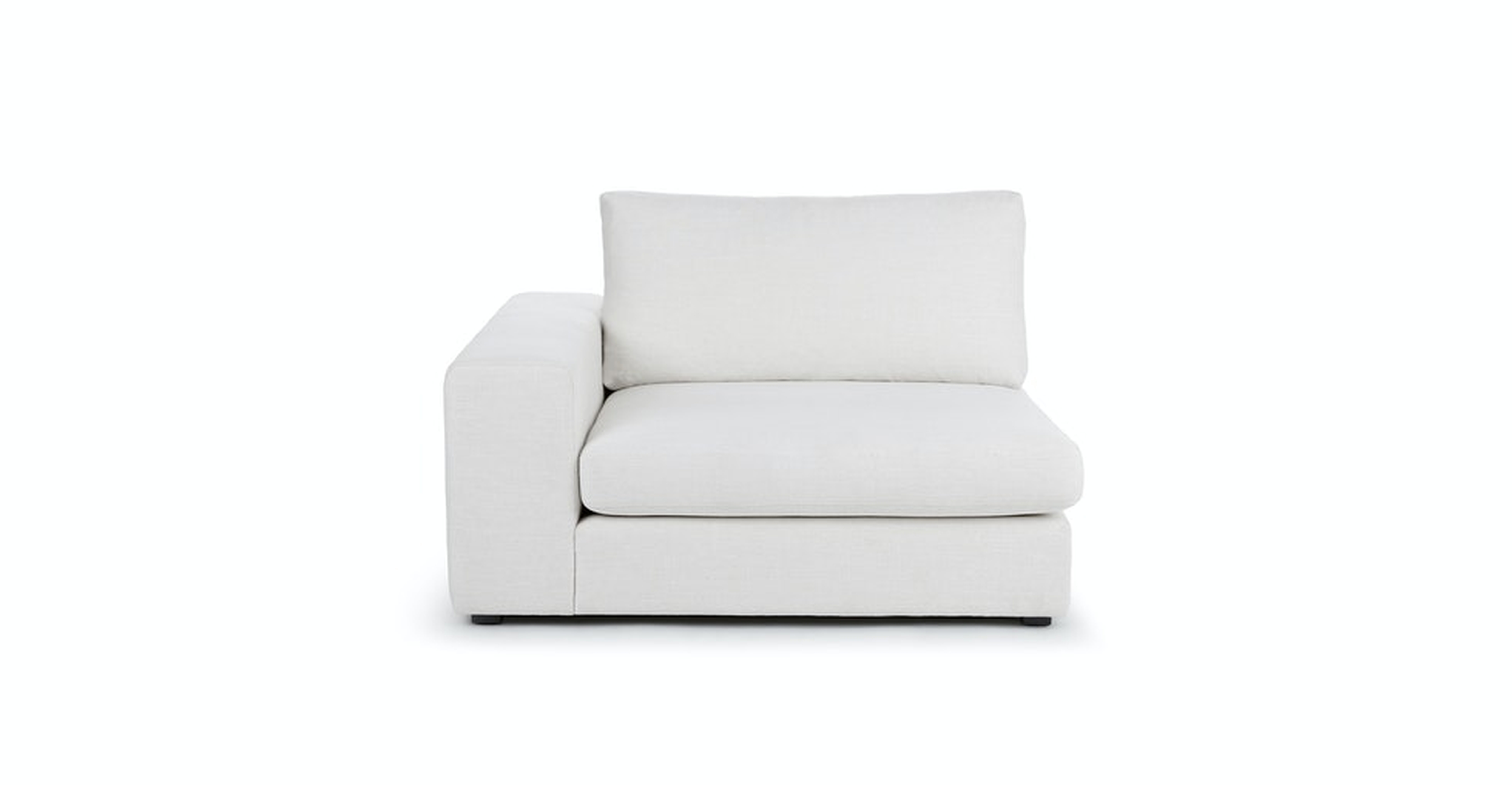 Beta 49" Left Arm Chair Module - Quartz White - Article