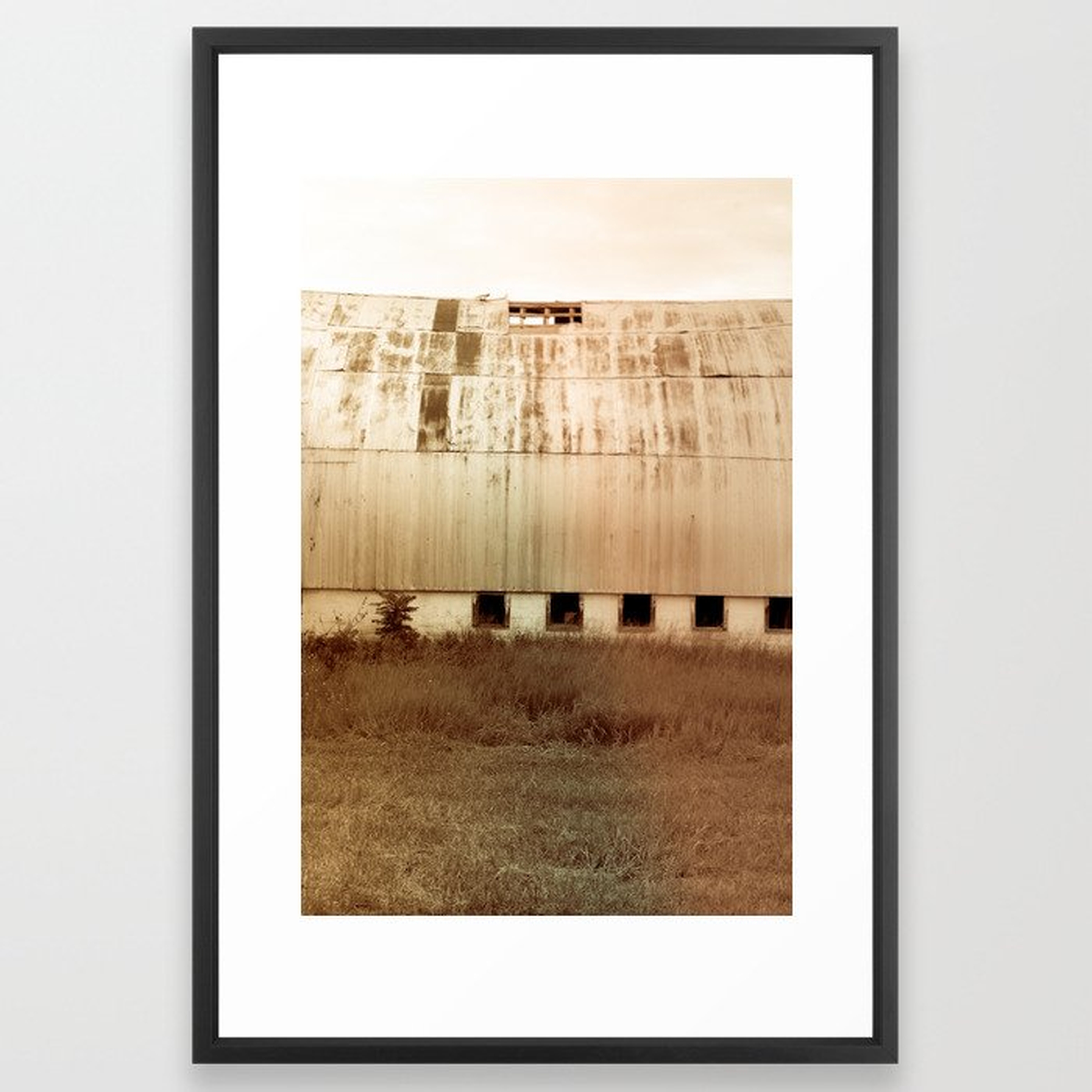Michigan Barn Framed Art Print by Olivia Joy St.claire - Cozy Home Decor, - Vector Black - LARGE (Gallery)-26x38 - Society6