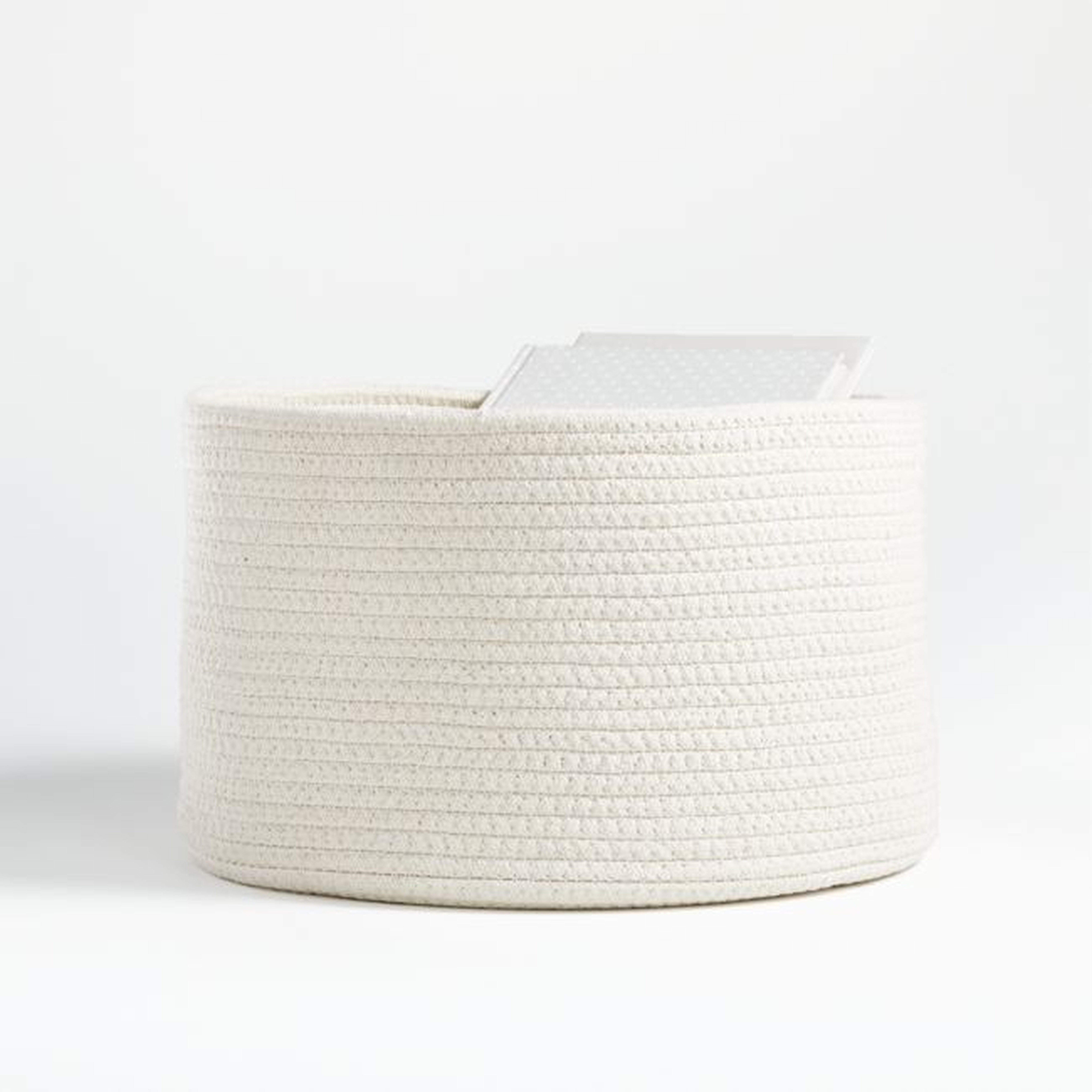 Natural Small Rope Storage Bin - Crate and Barrel