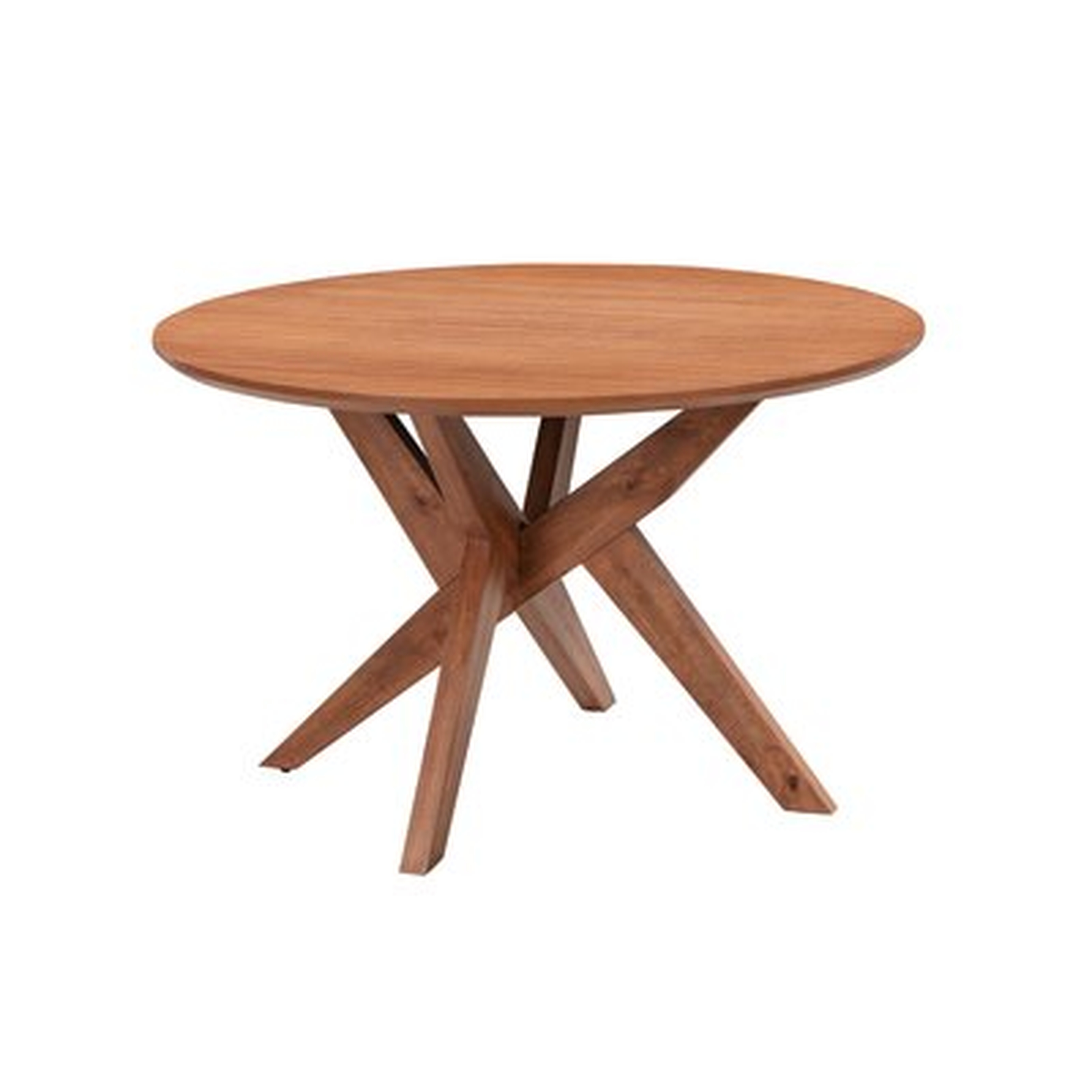 Dennard 48" Birch Solid Wood Pedestal Dining Table - Wayfair