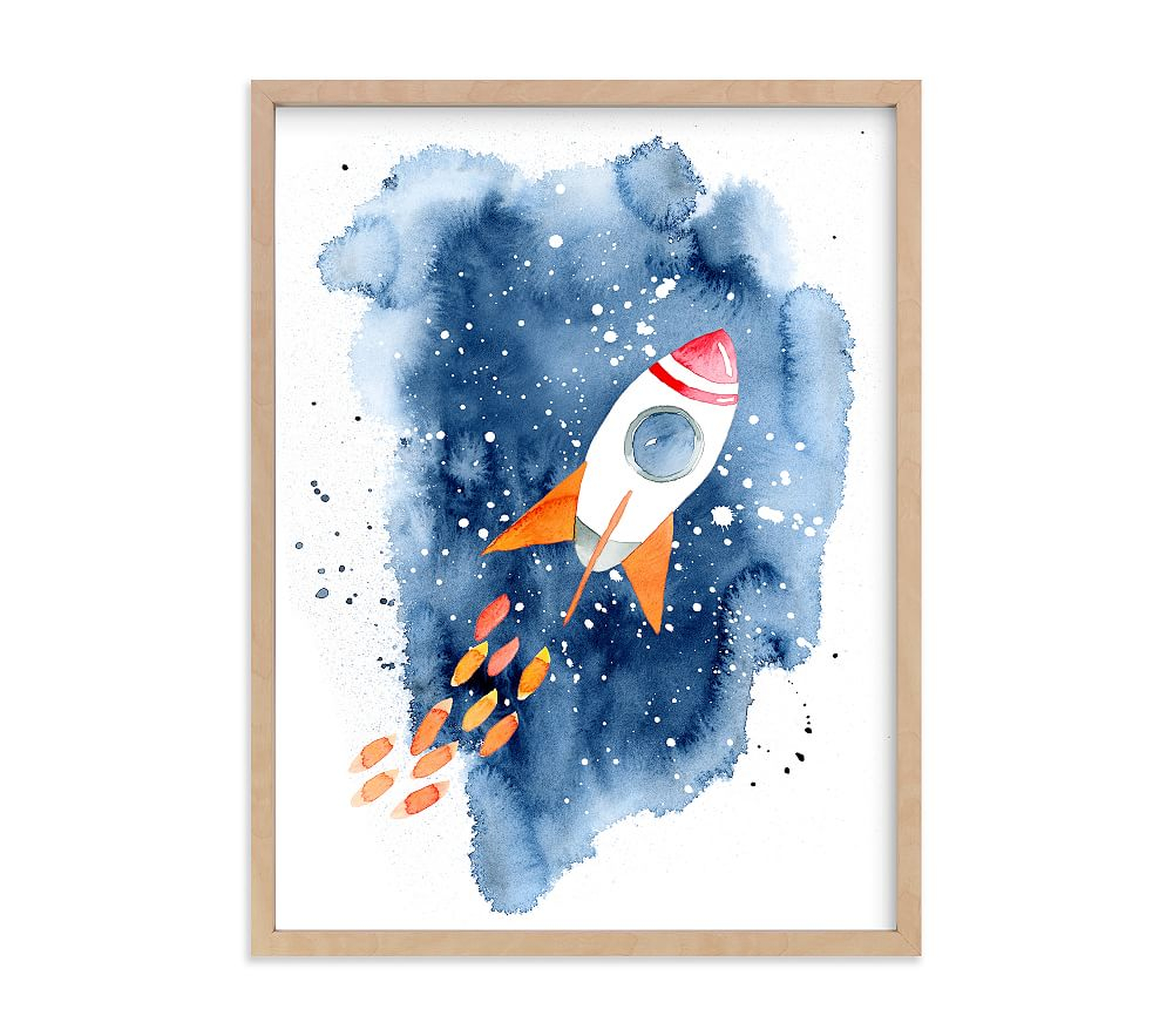 Minted(R) Space Adventure Wall Art by Katrina Pete, 18x24, Natural - Pottery Barn Kids