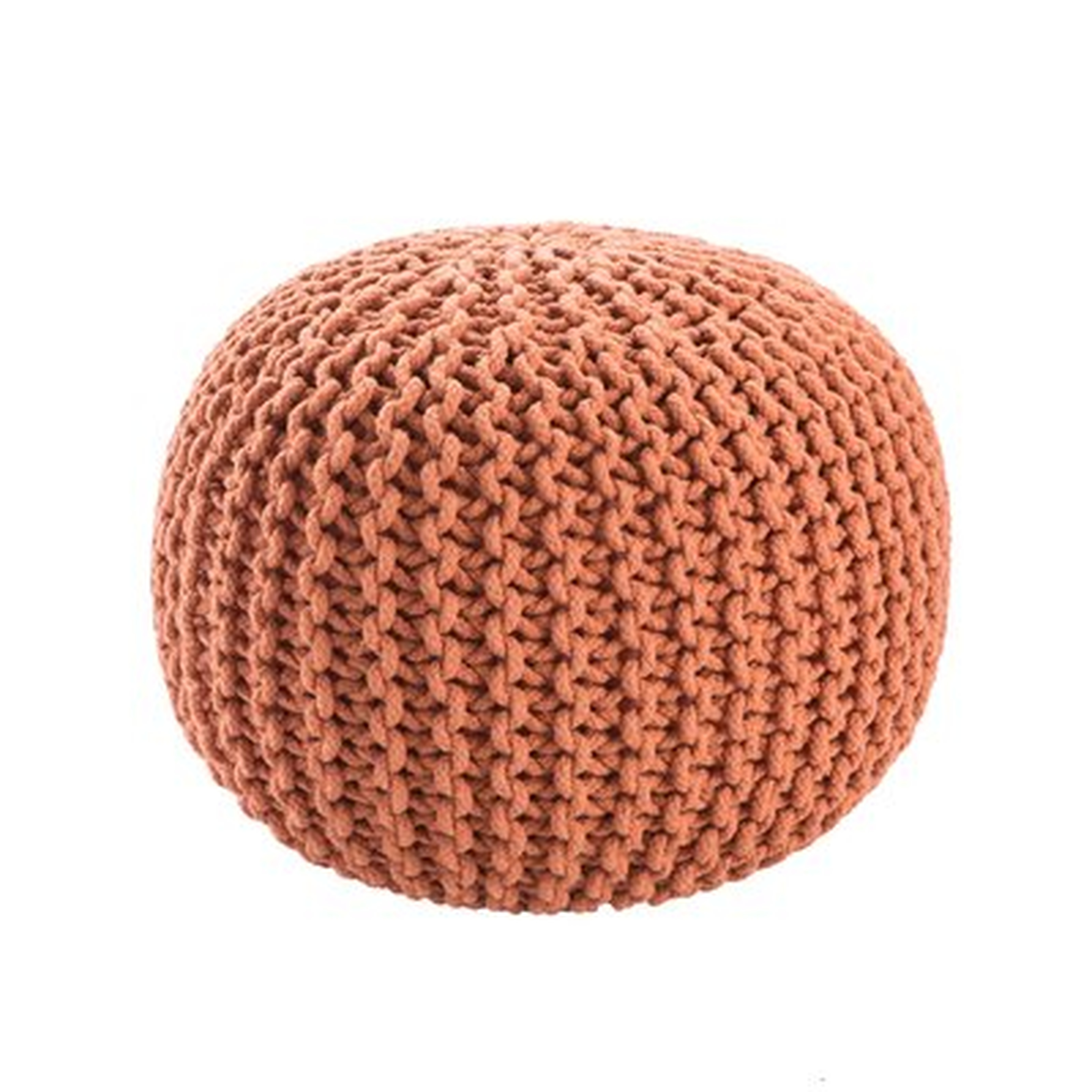 Aubrielle 20" Wide Round Pouf Ottoman - Wayfair