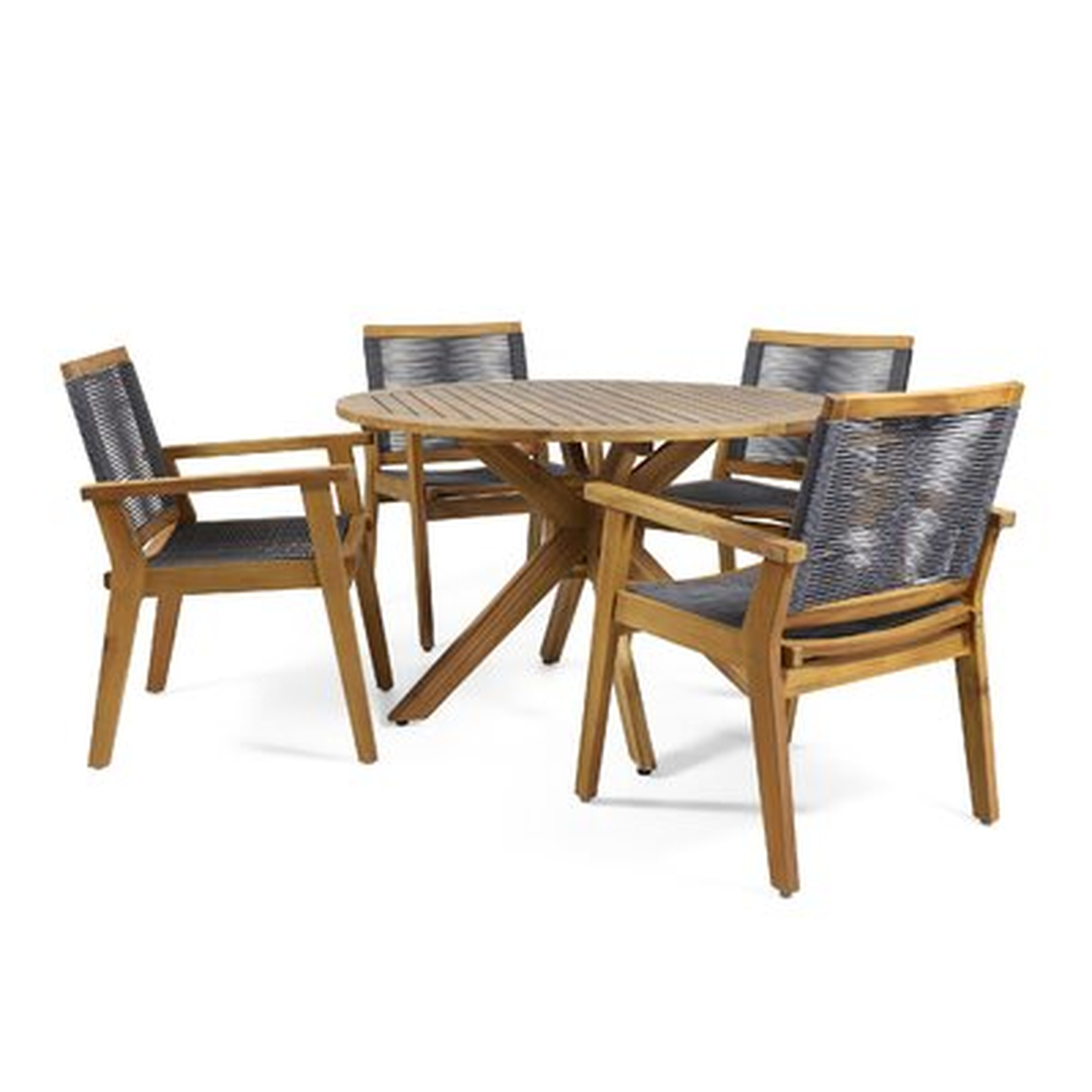 Natalia 5 Piece Teak Dining Set - Wayfair