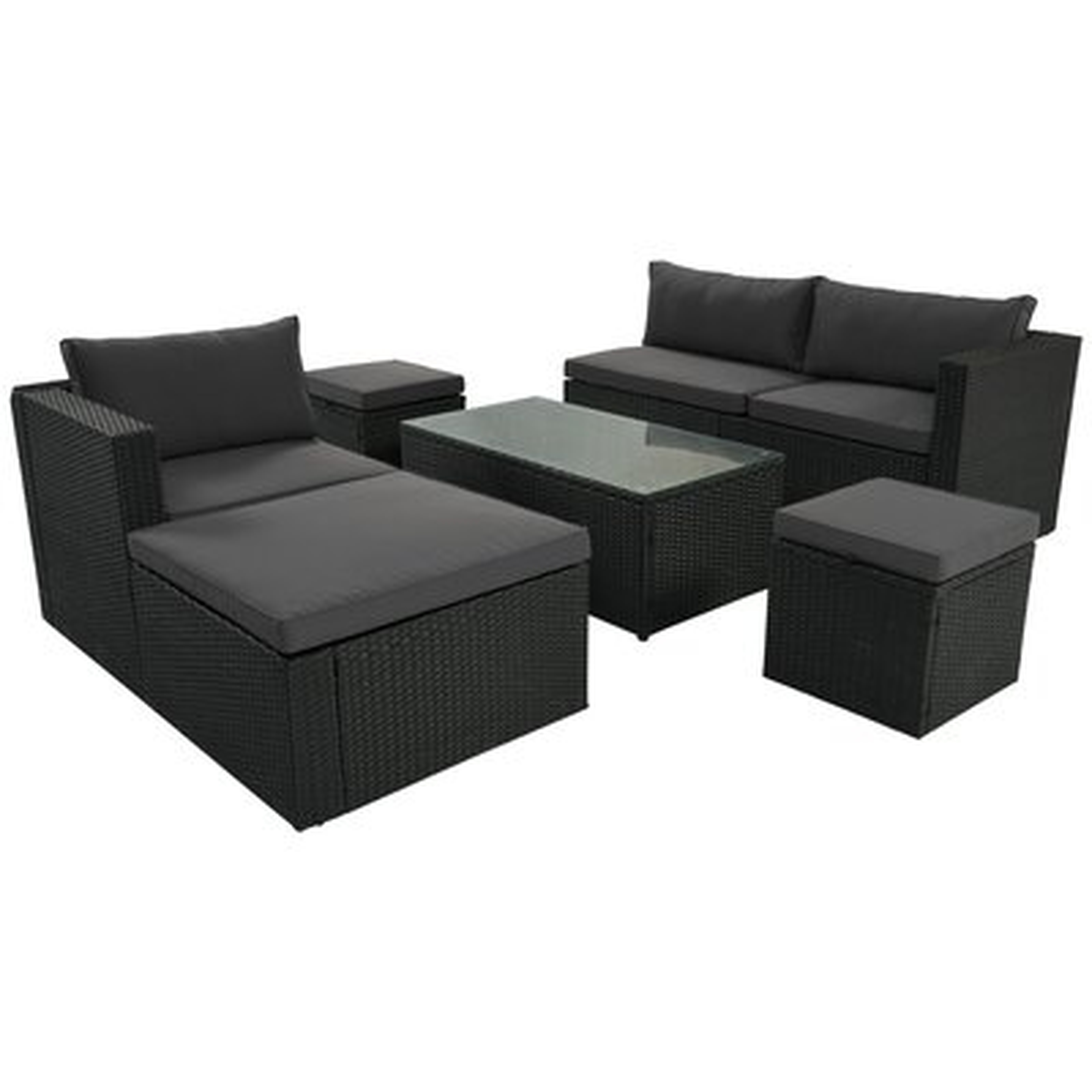 4-Piece Outdoor Wicker Sofa Set - Wayfair