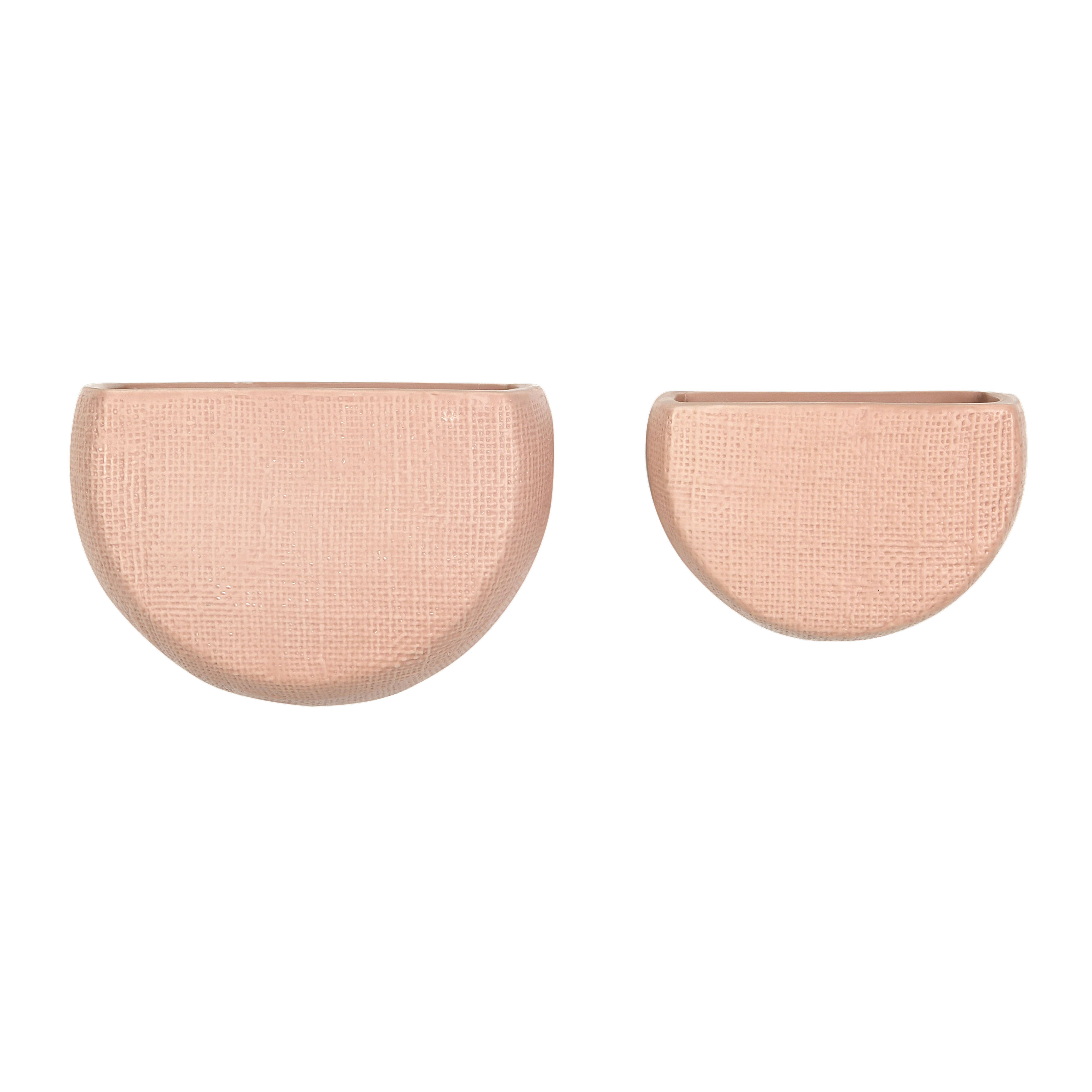 Stoneware Wall Planters, Set of 2 - Creative Co-Op