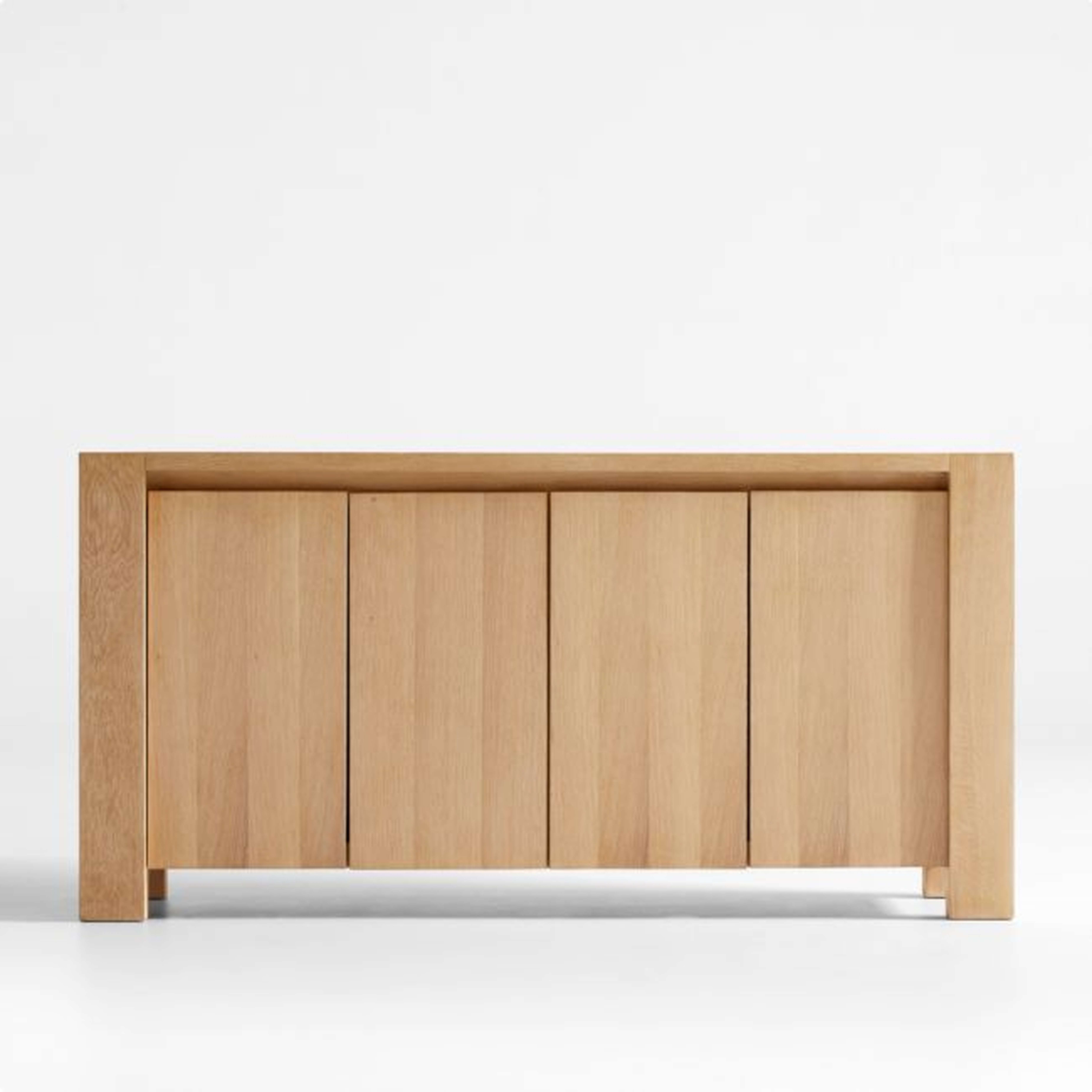 Terra 72" Natural White Oak Solid Wood Credenza - Crate and Barrel
