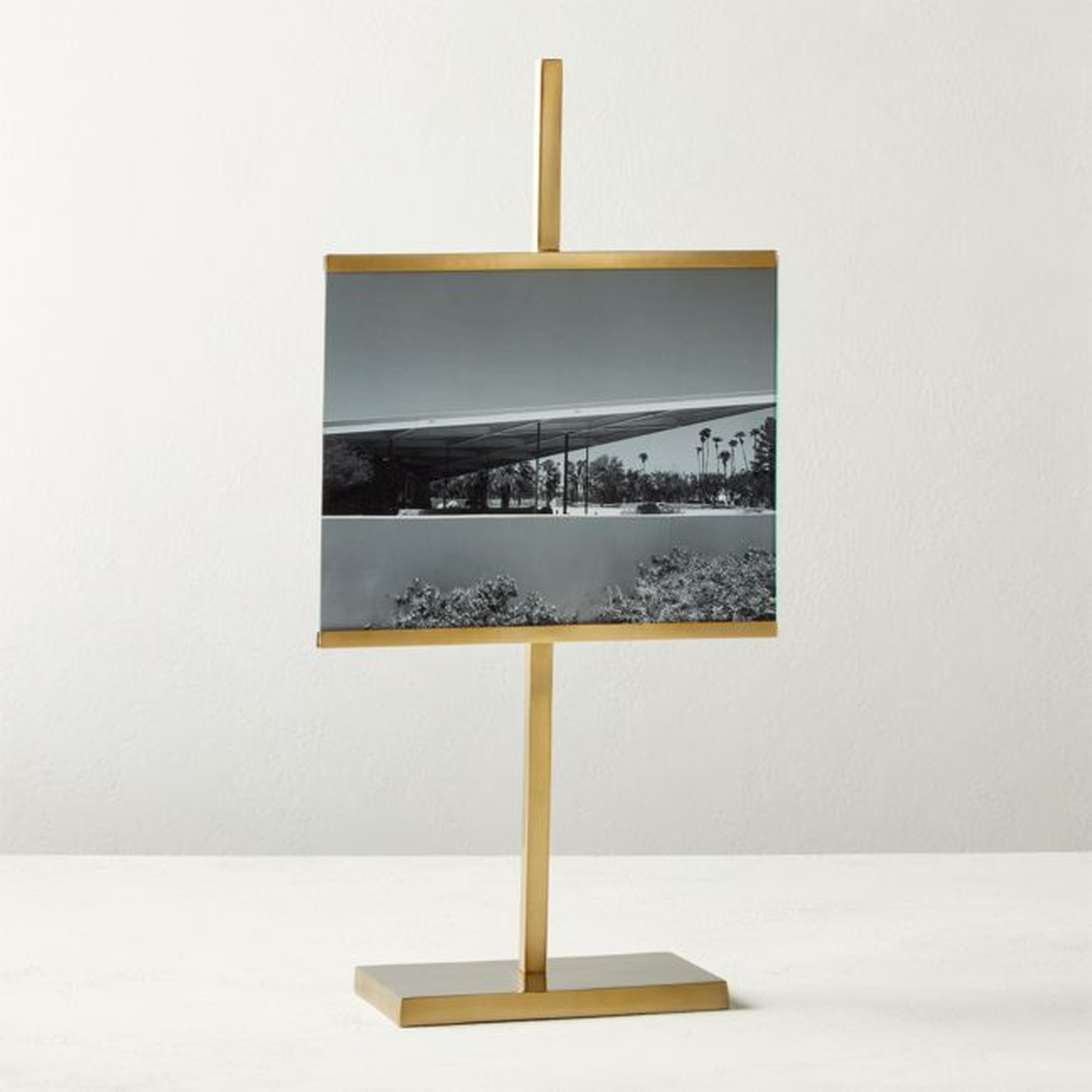 Rothko Brass Horizontal Picture Frame 8"x10" - CB2