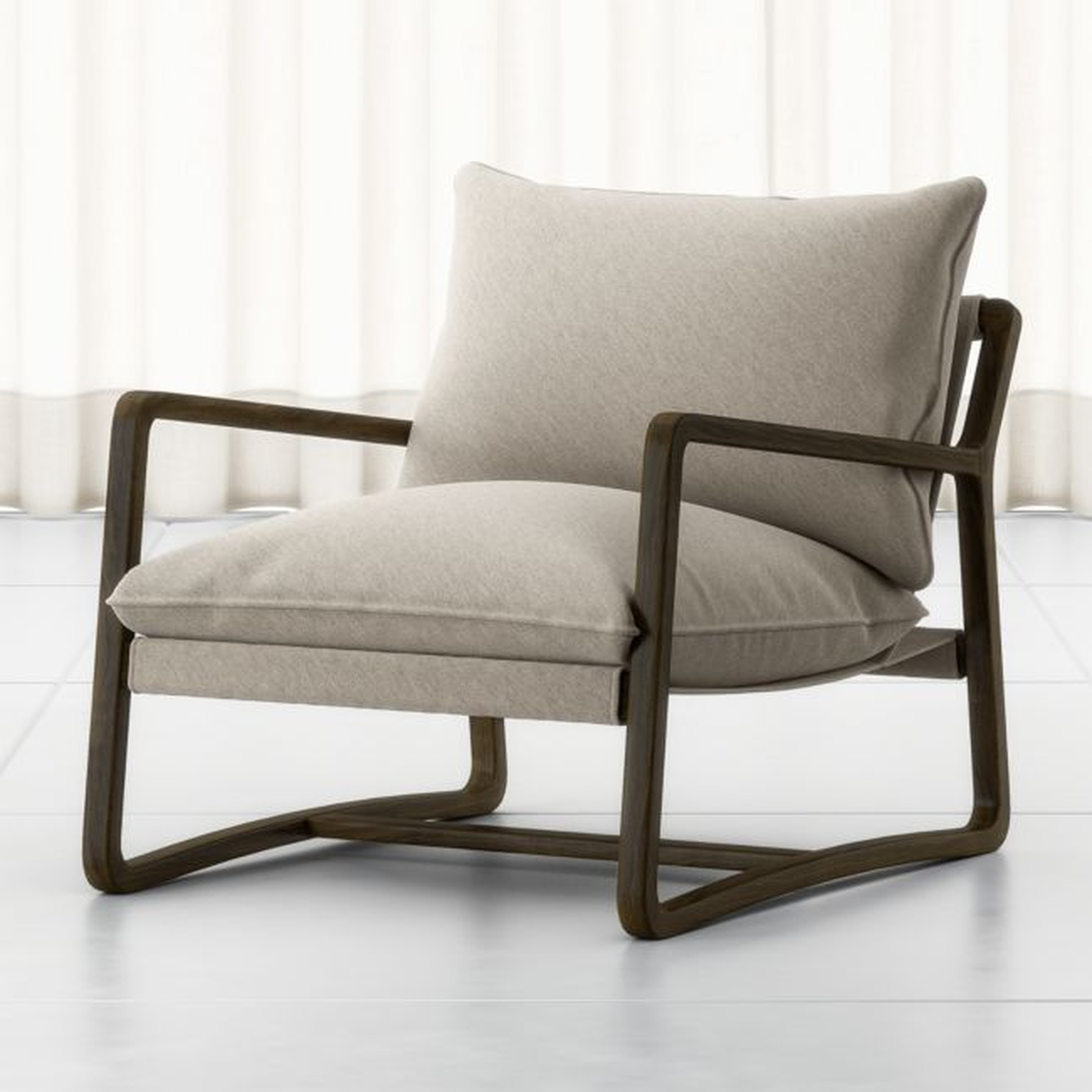 Polly Ivory Accent Chair - Crate and Barrel