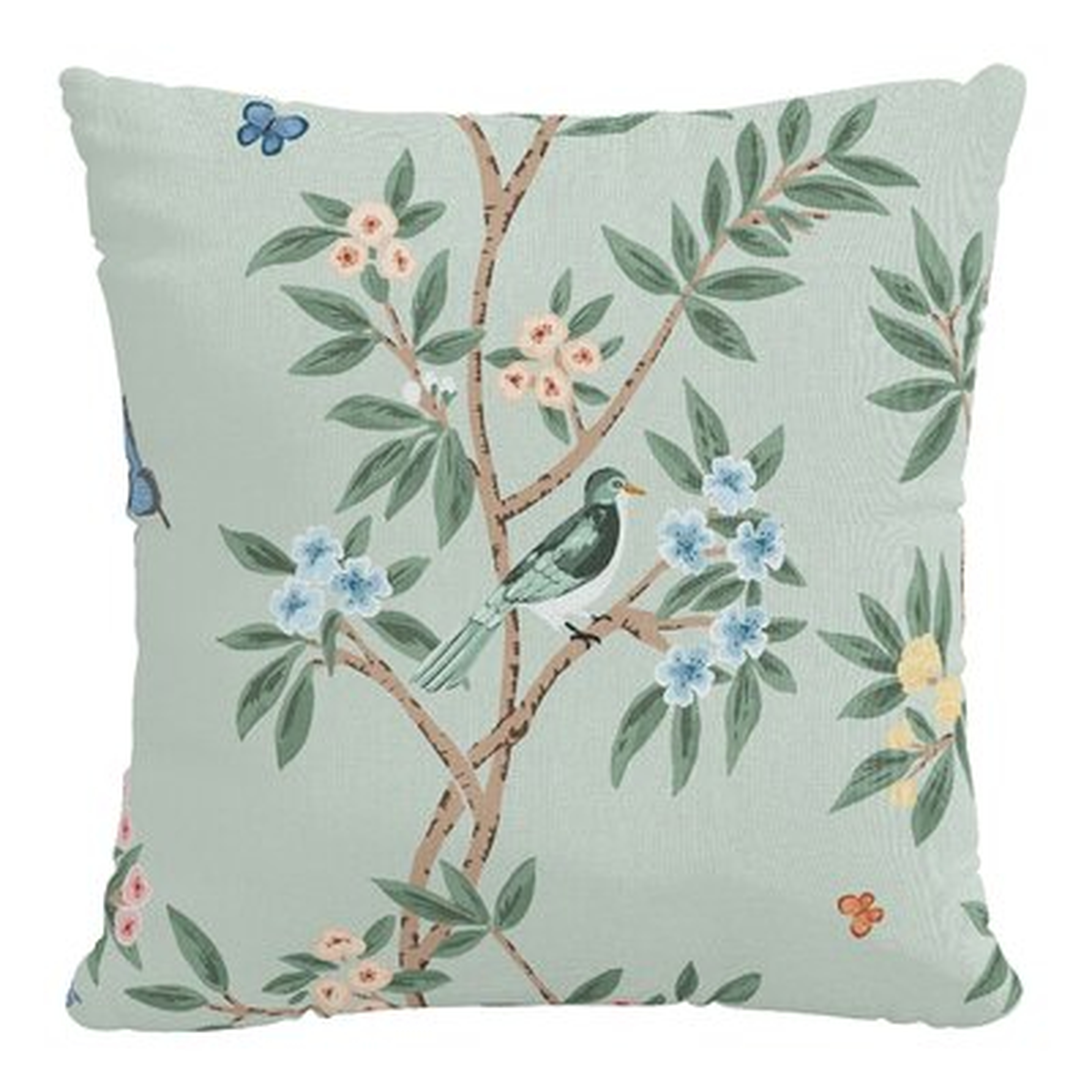 Bahwana Linen Floral Throw Pillow Cover - Birch Lane