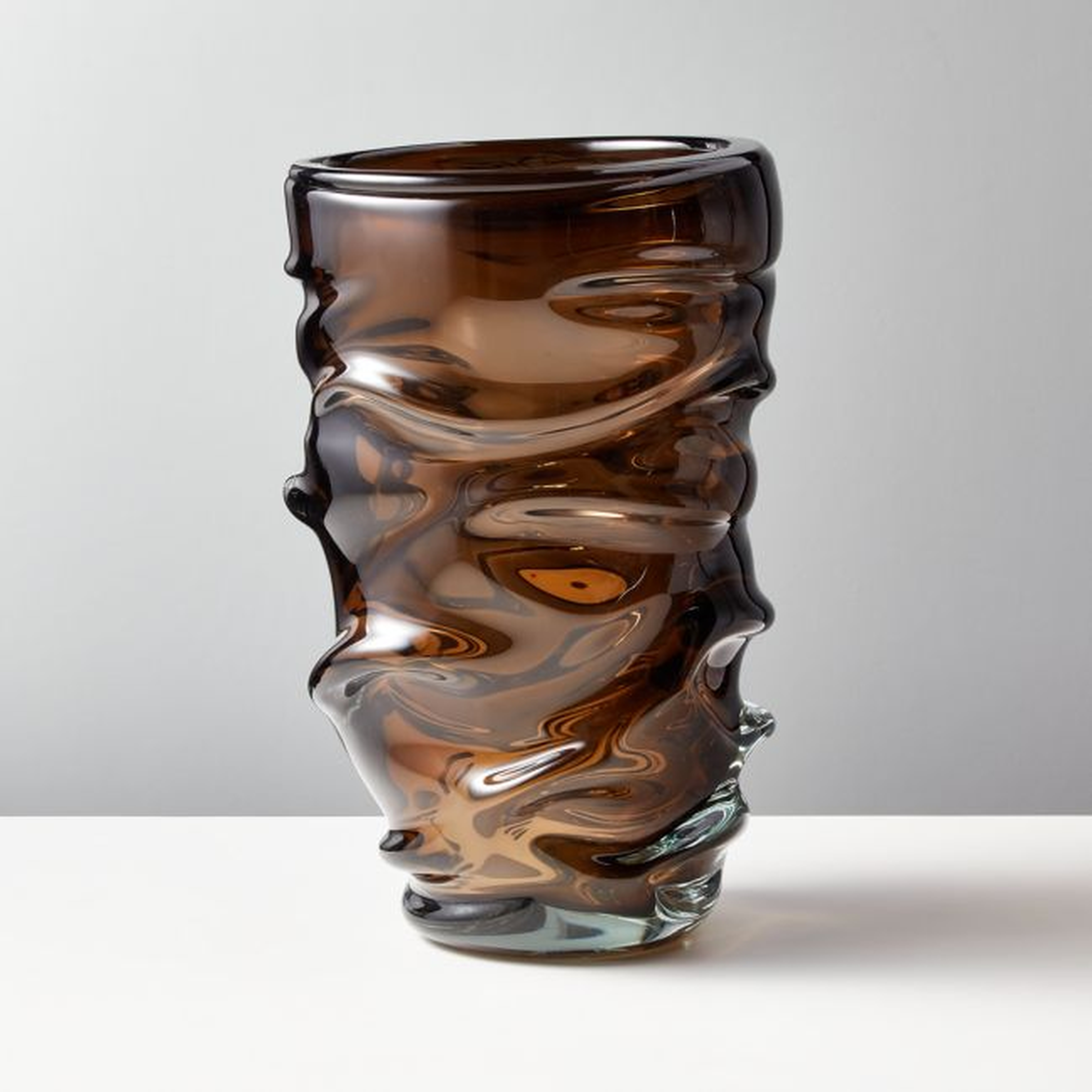 Jacqueline Brown Handblown Glass Vase - CB2