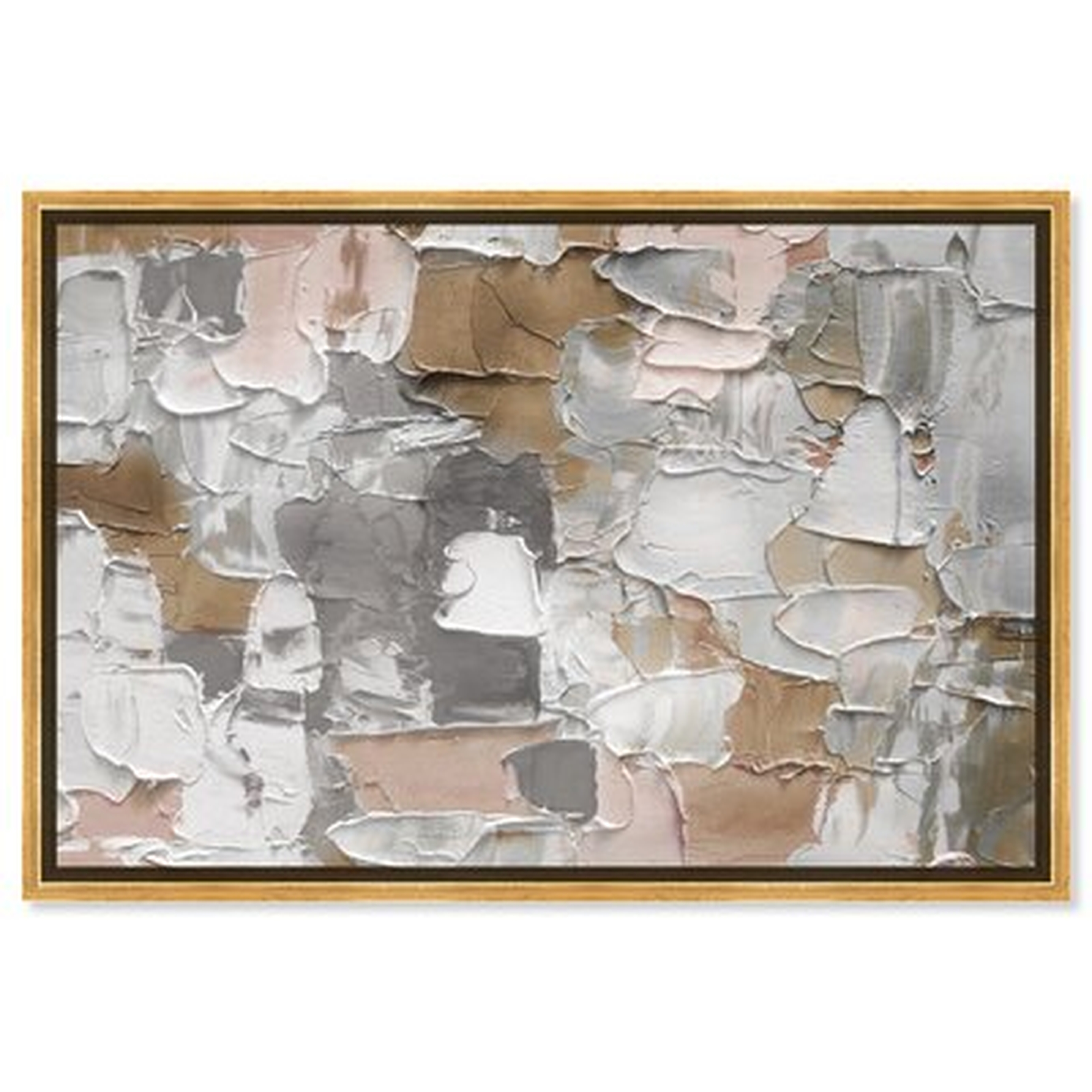 Abstract Mornings in Costa Mesa Grey Textures - Painting Print - Wayfair