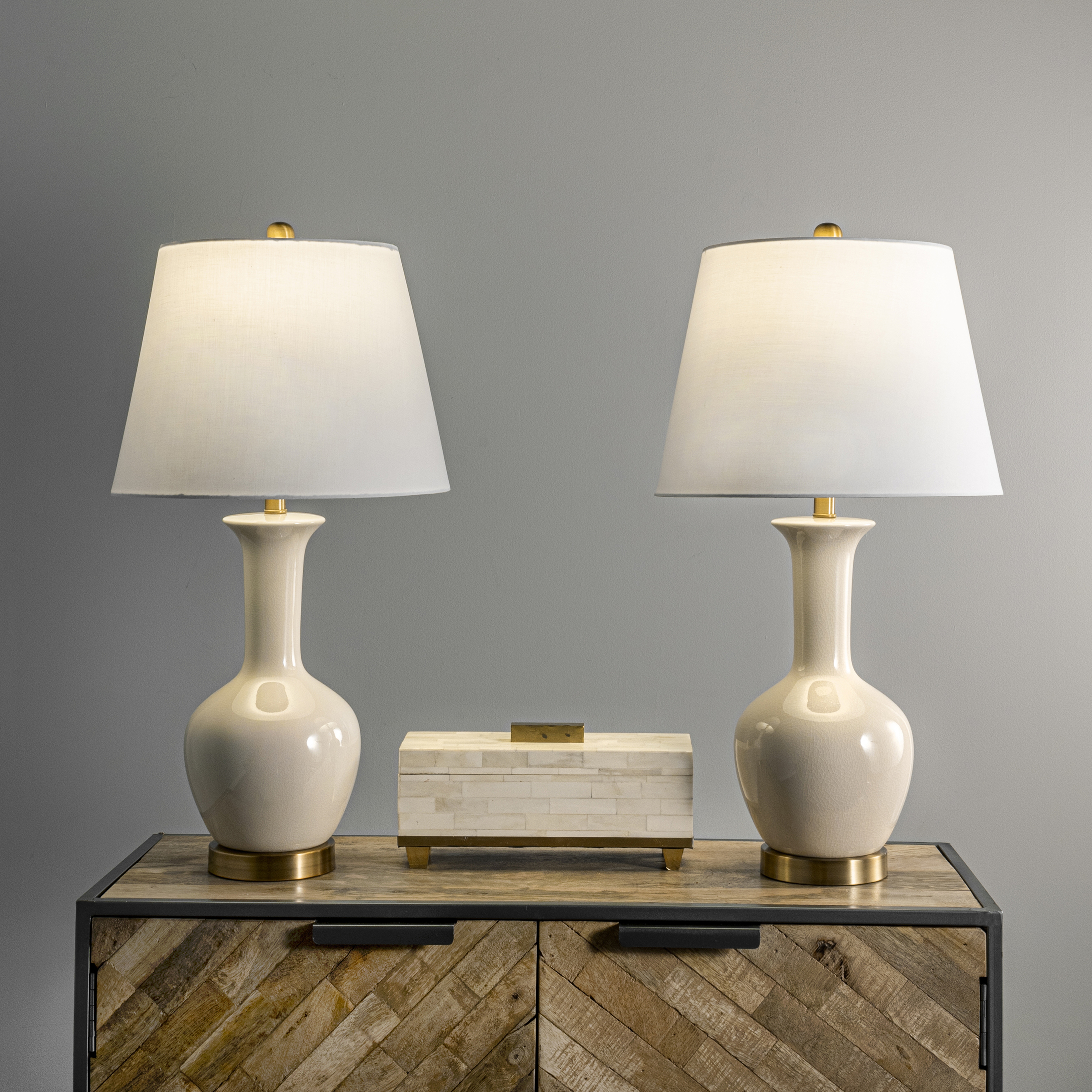 Rockville 27" Ceramic Table Lamp Set of 2 - nuloom