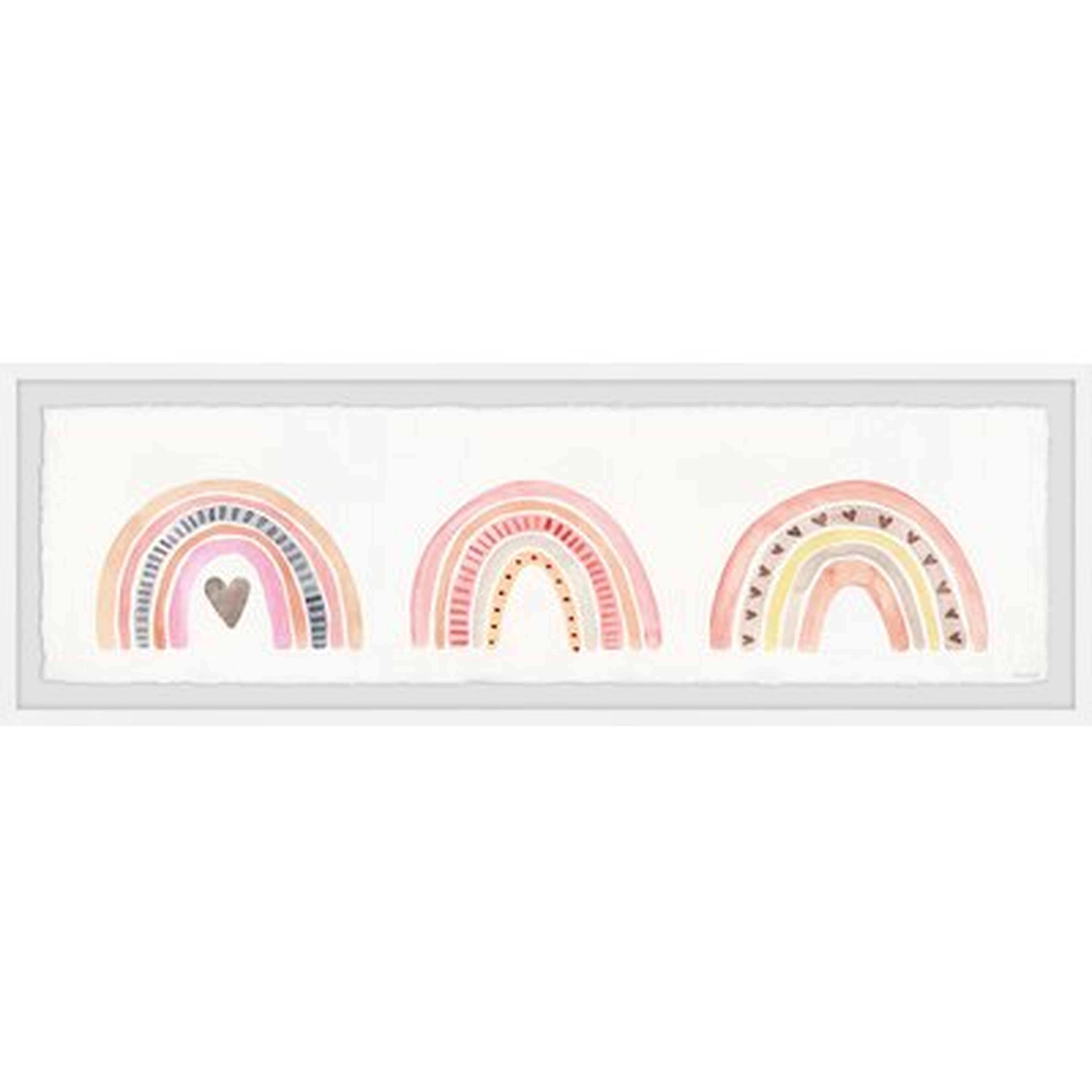 'Rainbow Parade' Framed Print - Wayfair