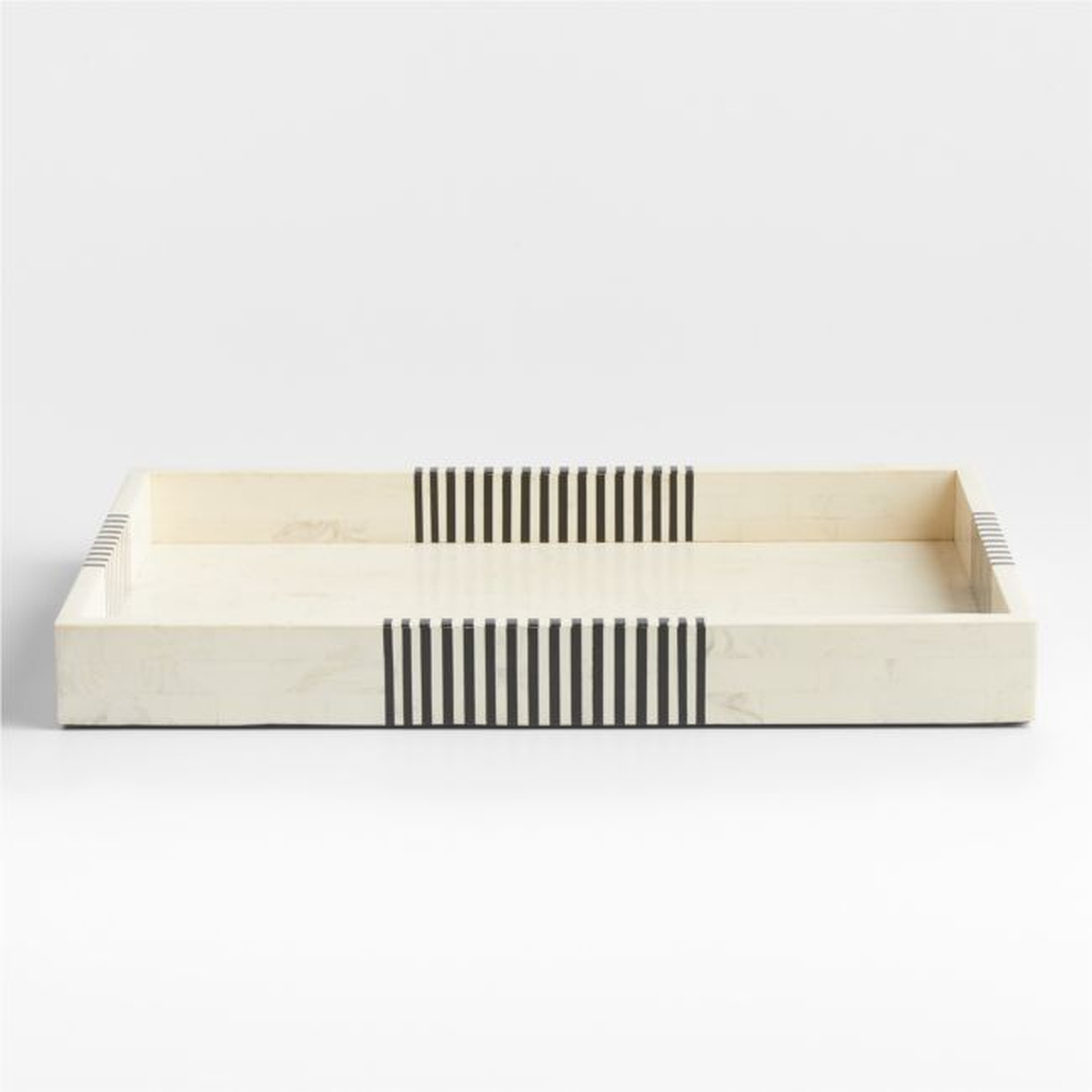 Clara Resin Inlay Decorative Tray 24" - Crate and Barrel