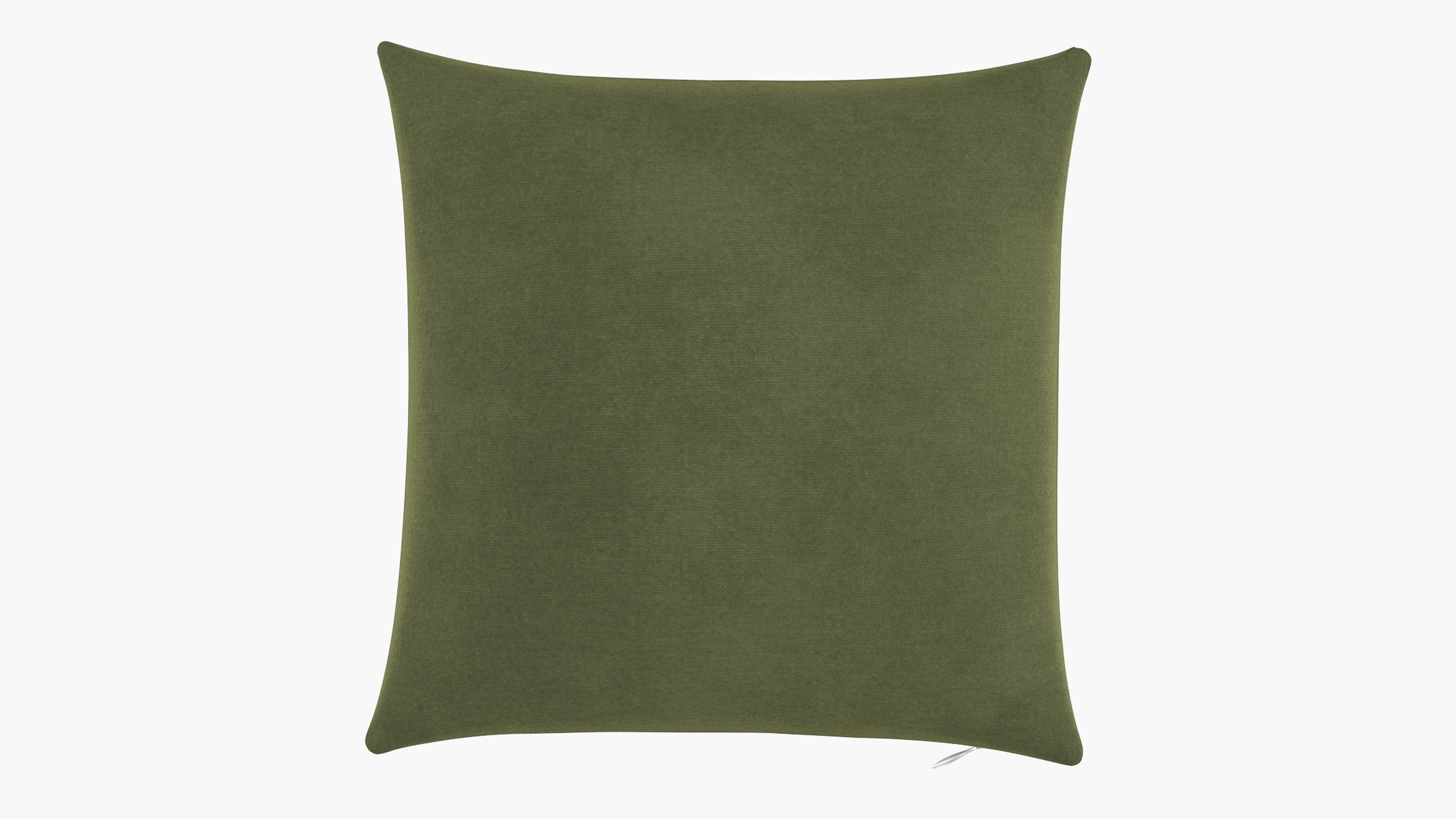 Throw Pillow 16", Zucchini Luxe Velvet, 16" x 16" - The Inside