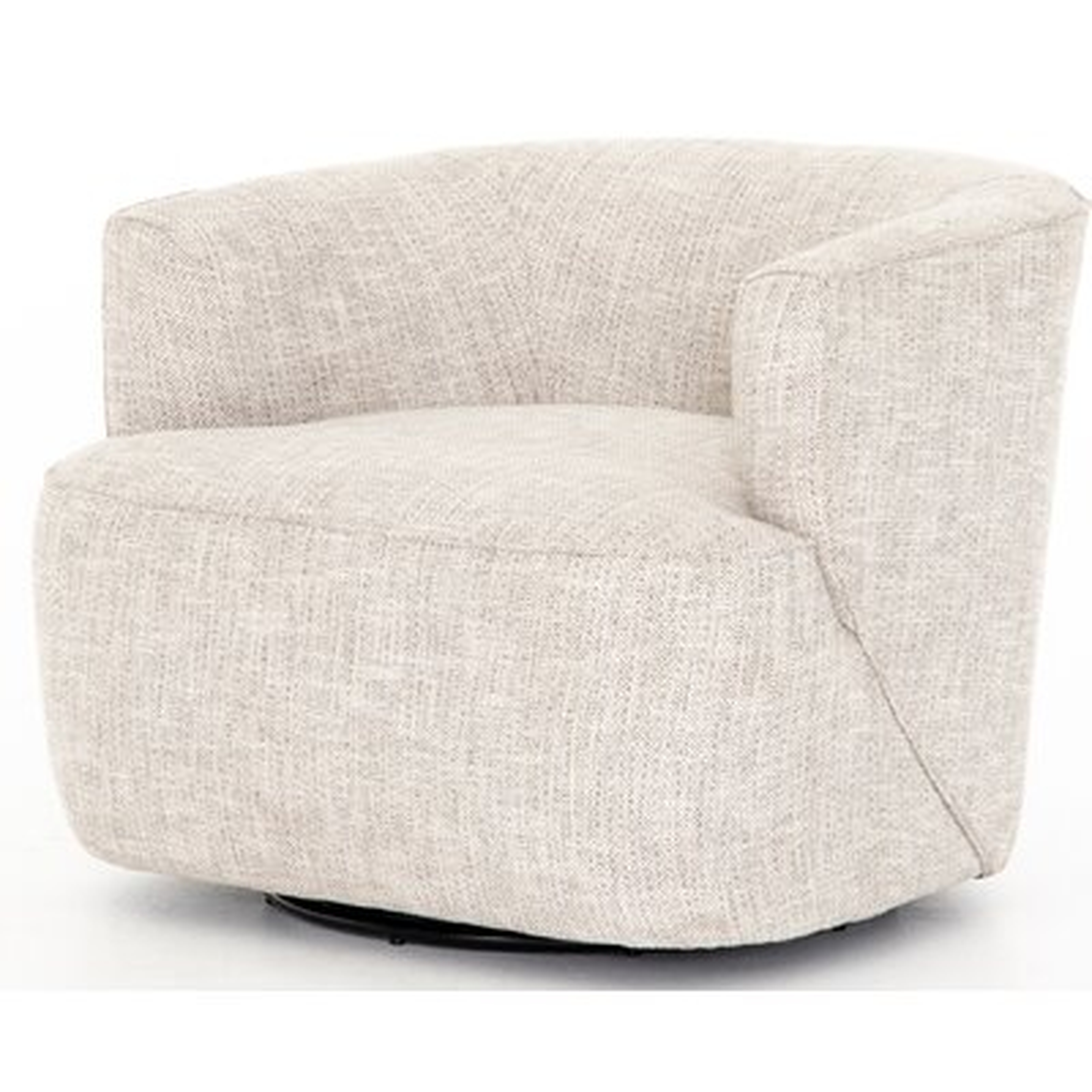 Tanta 35'' Wide Polyester Swivel Barrel Chair - Wayfair