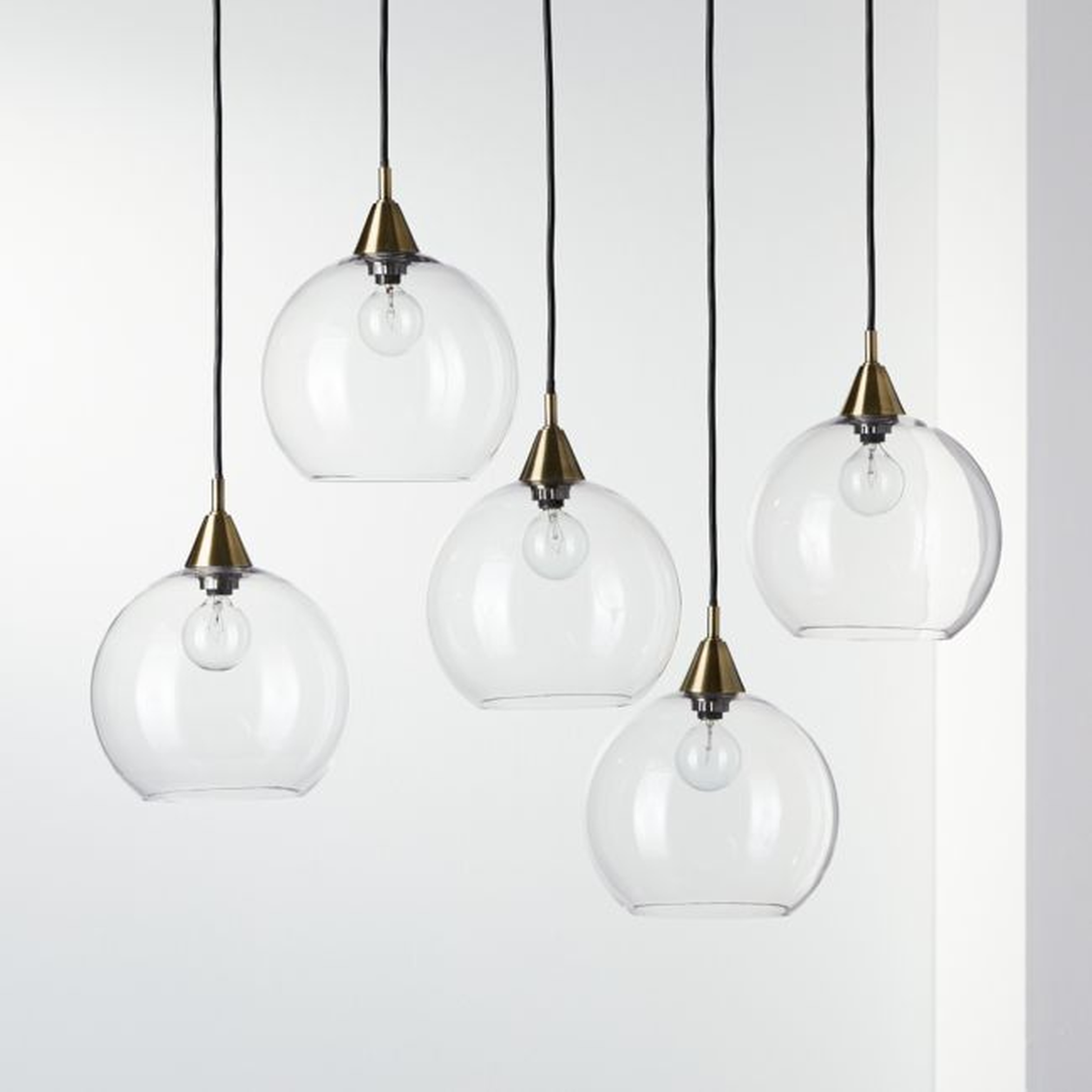 Firefly 5 Bulb Brass Pendant Light - CB2