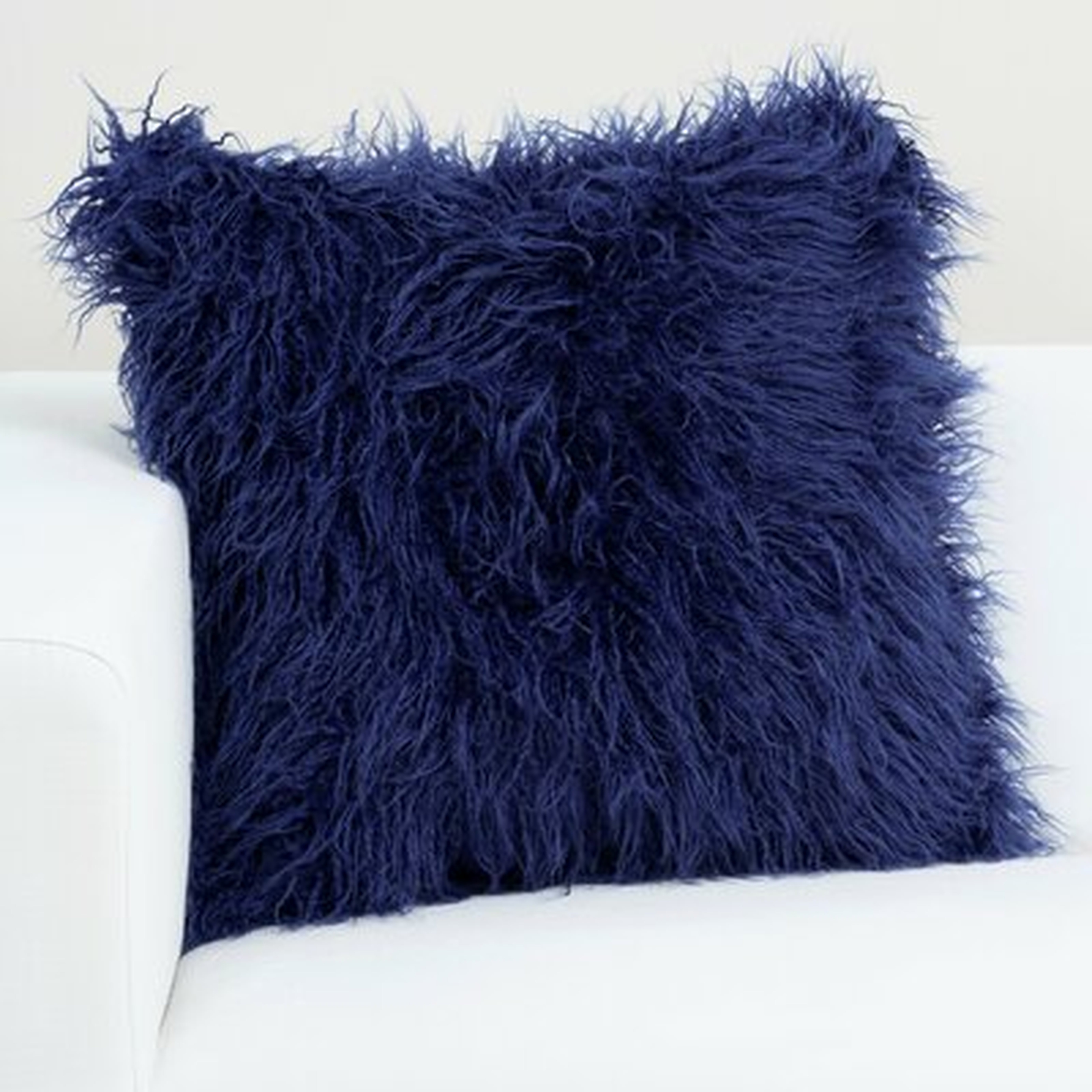 Square Faux Fur Pillow Cover & Insert - Wayfair