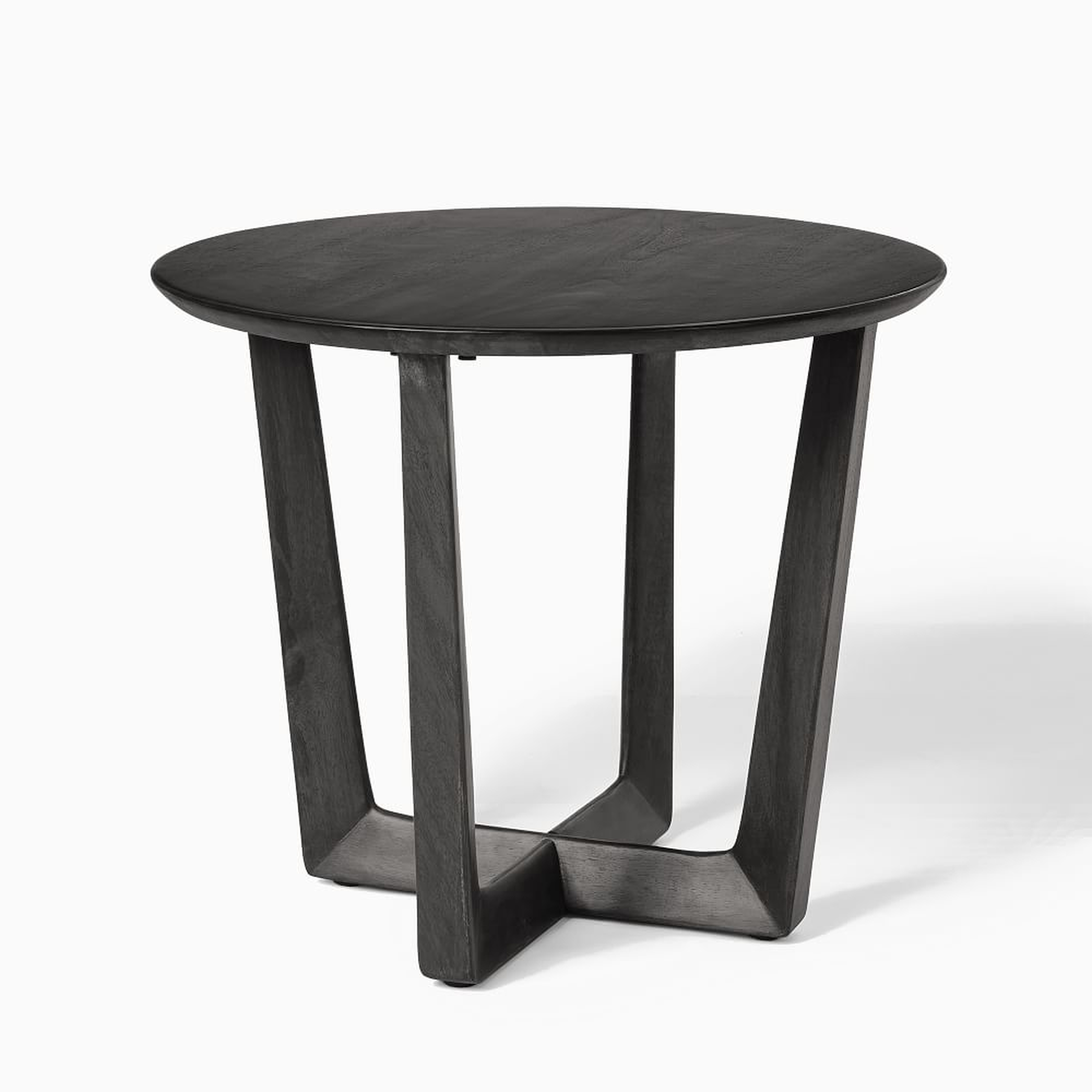 WE Stowe Collection Round Side Table, Black - West Elm