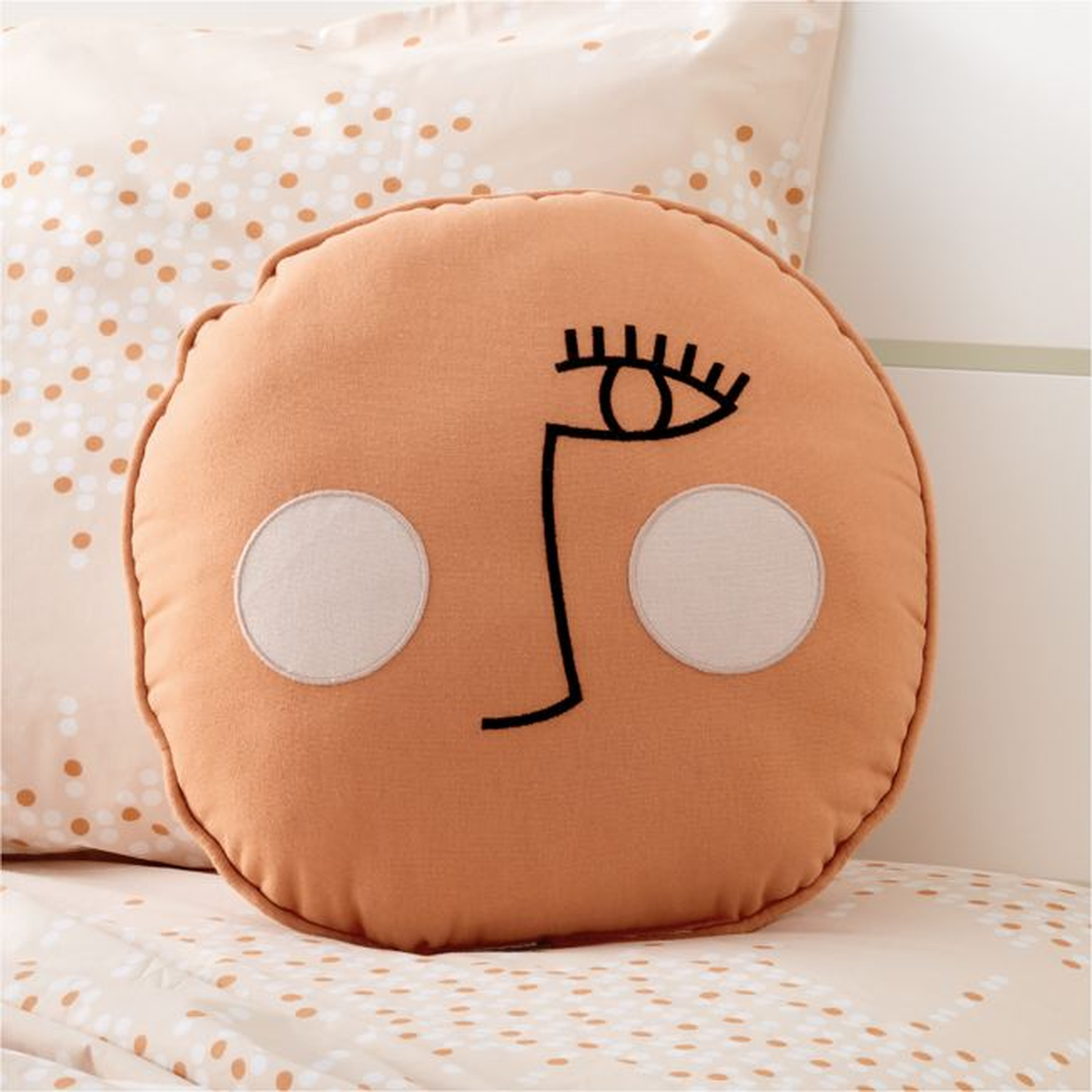 Peach Face Pillow - Crate & Kids
