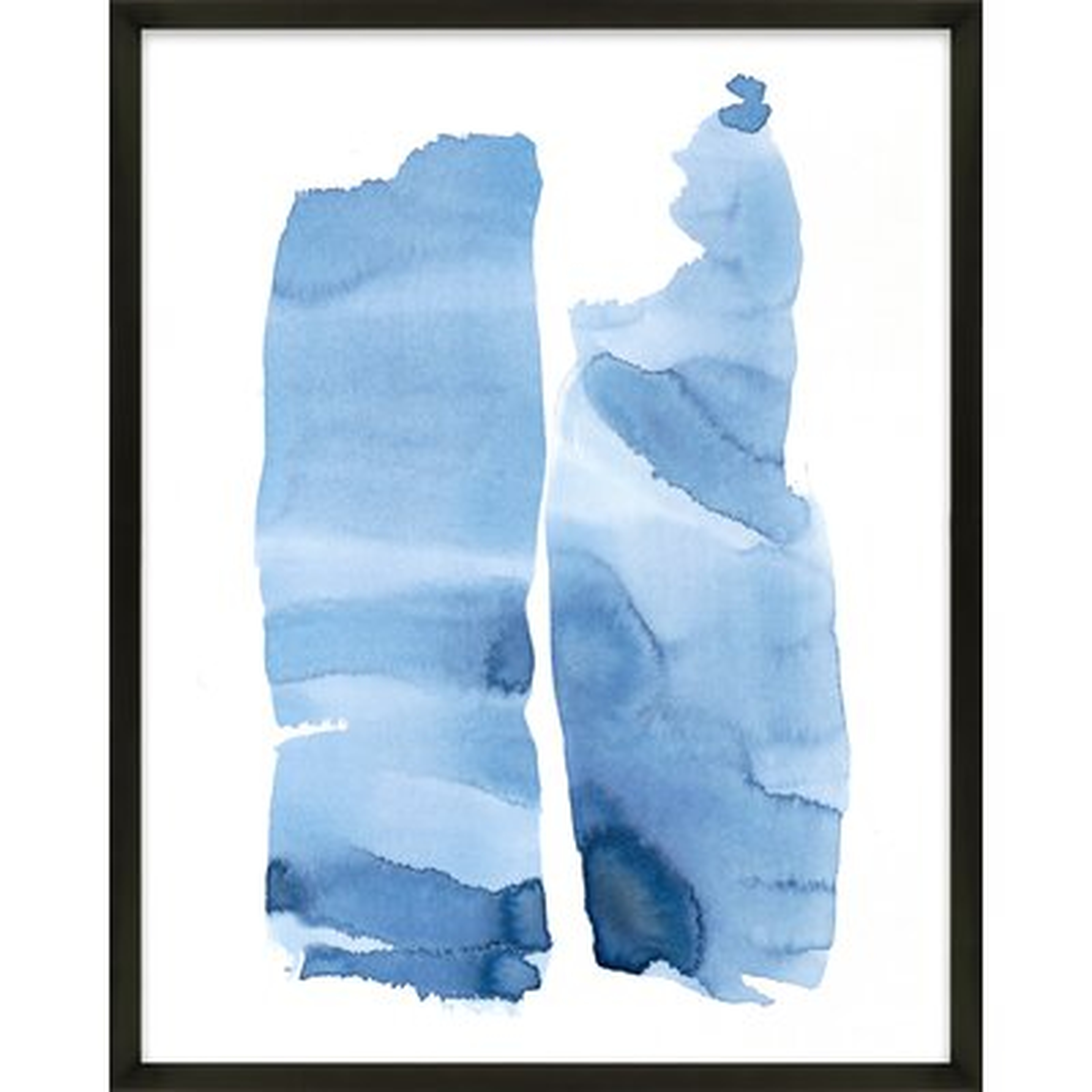 Blue Wash Series Blue Wash 2 by Jacques Pilon - Picture Frame Painting Print on Paper - AllModern