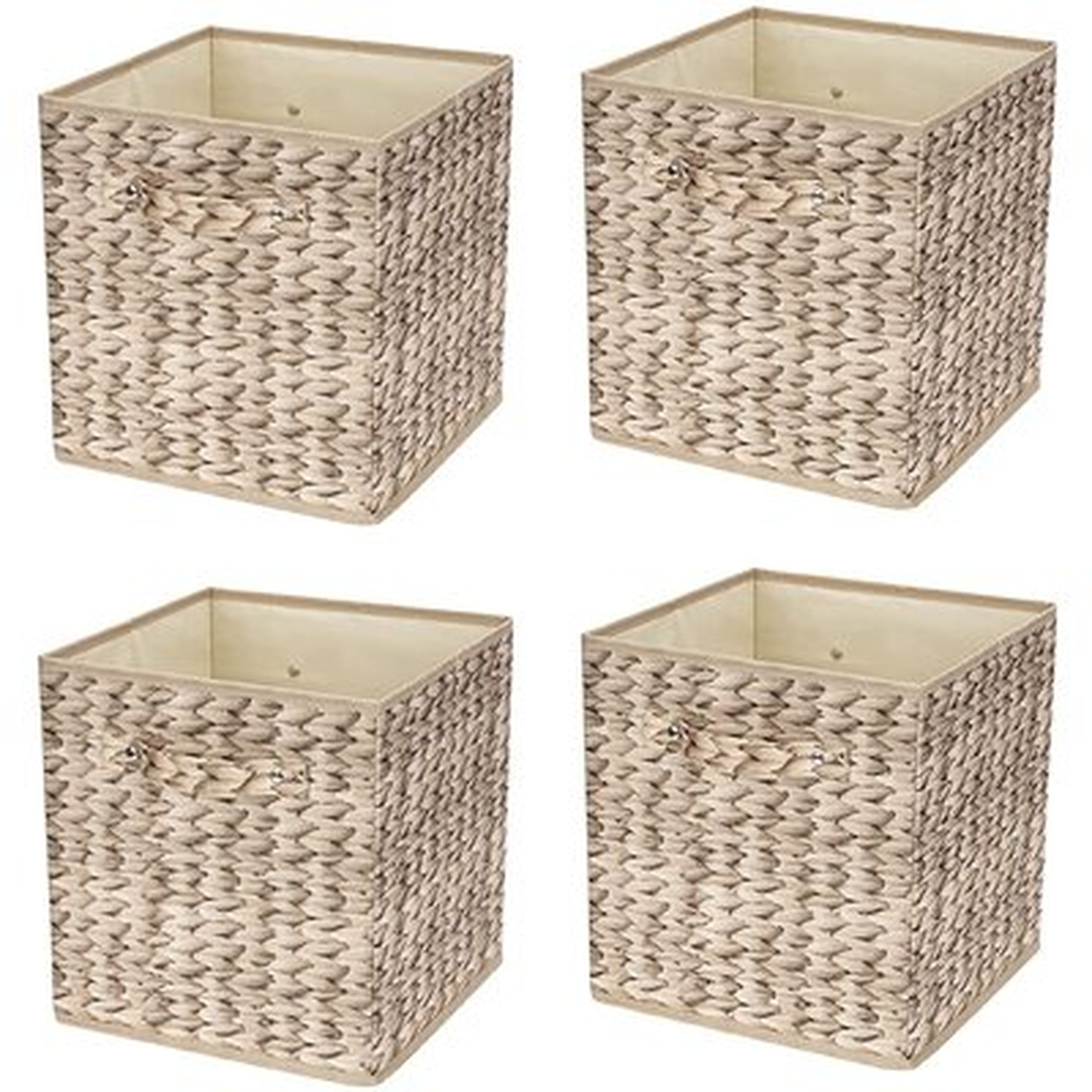 Cube Storage Bins, Fabric Storage Box Cubes Foldable Baskets Cube Containers For Cube Organizers Home Closet Bedroom - Wayfair