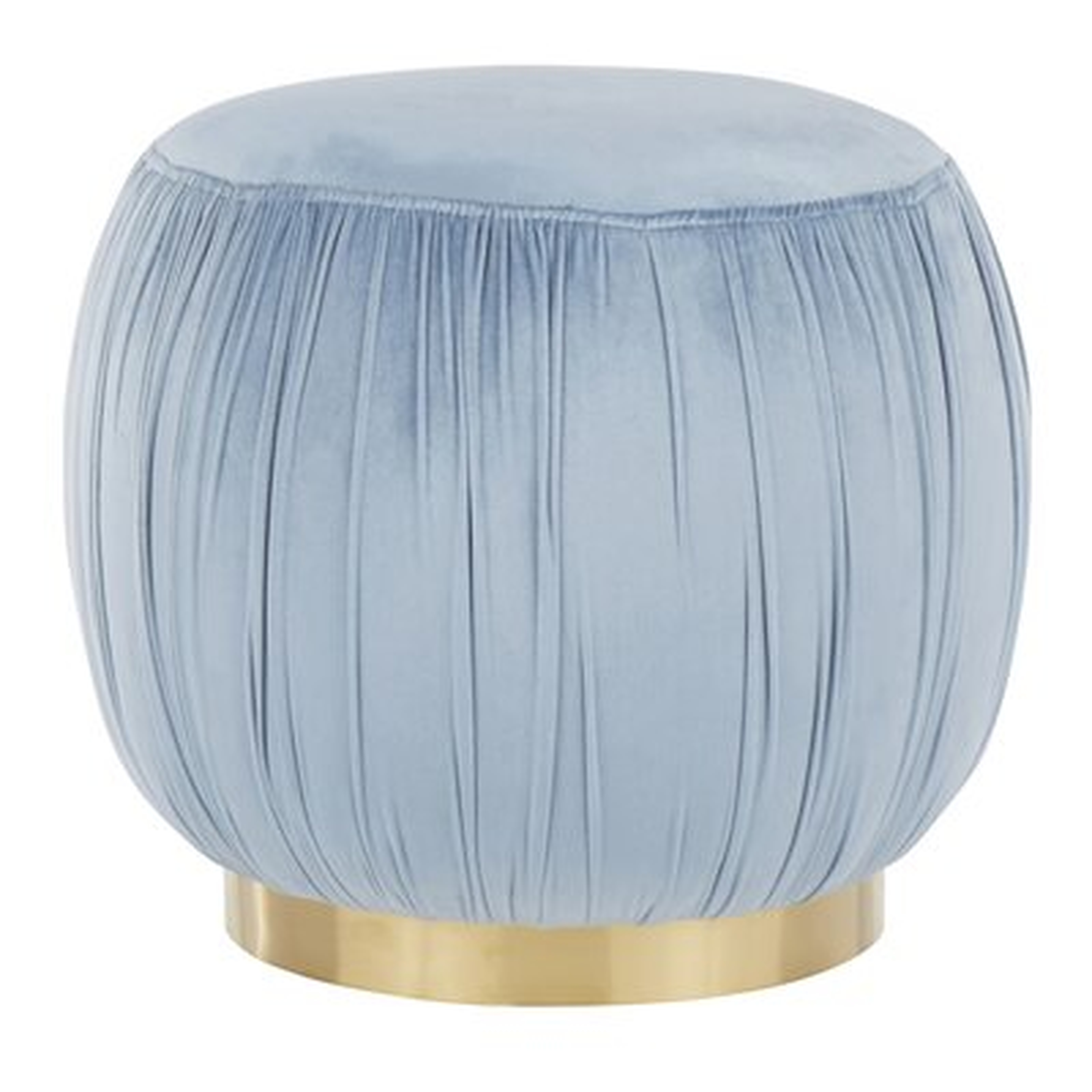Patrica Ruched Pouf - Wayfair