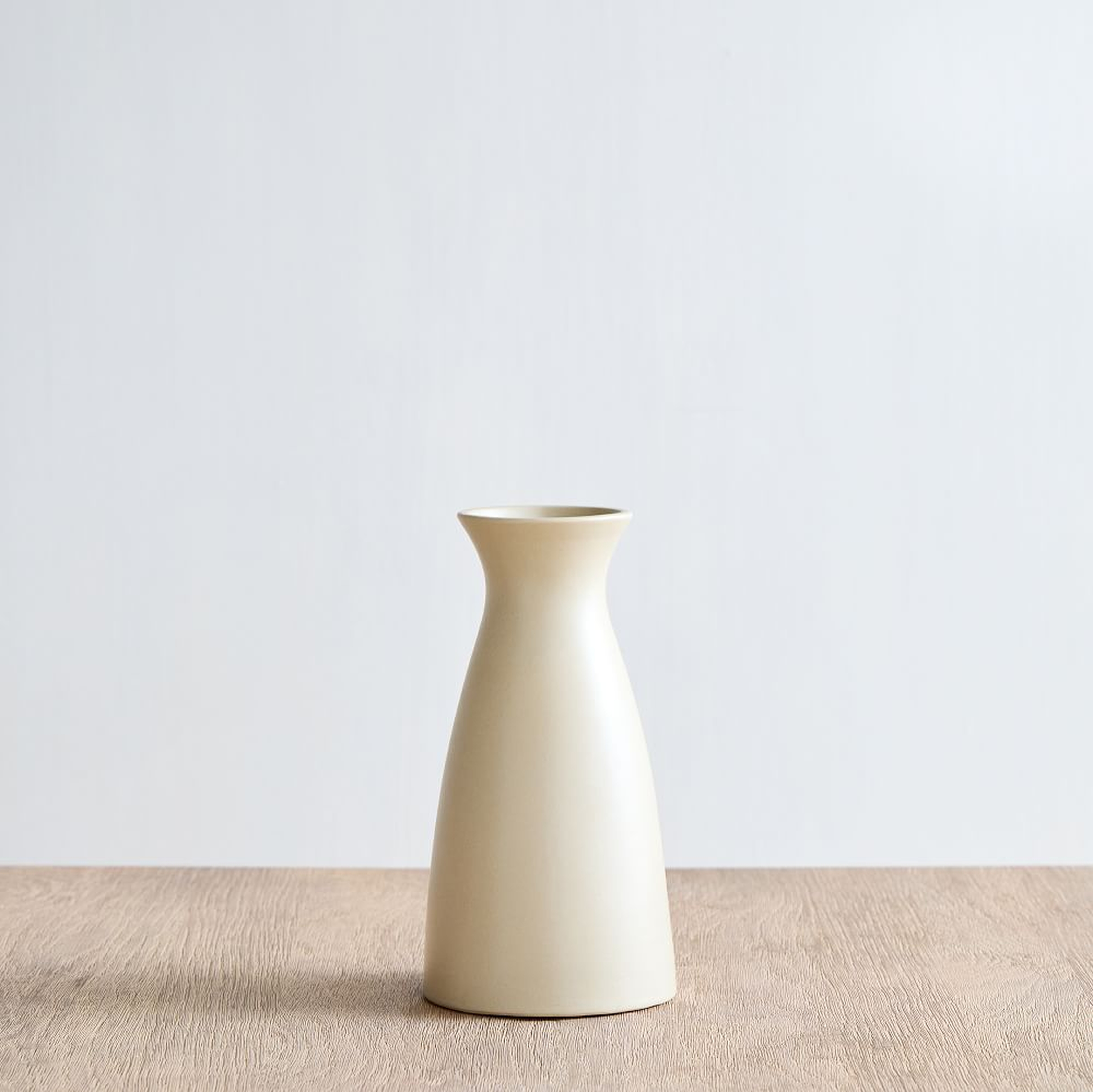 Pure Ceramic Collection Glaze Update, Vase, Sand, Ceramic, Carafe - West Elm