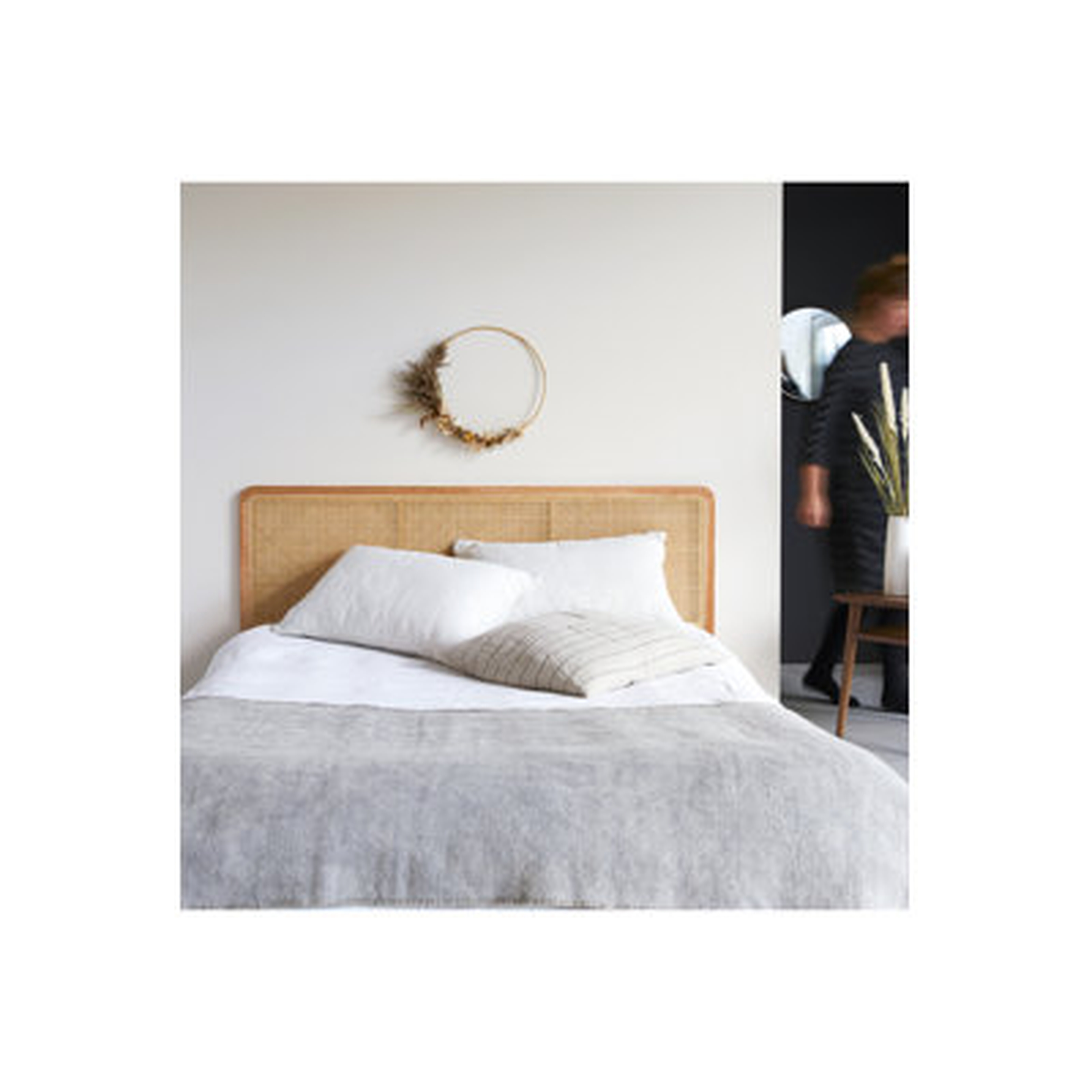 Fleischman King Wicker/Rattan Panel Headboard - Wayfair