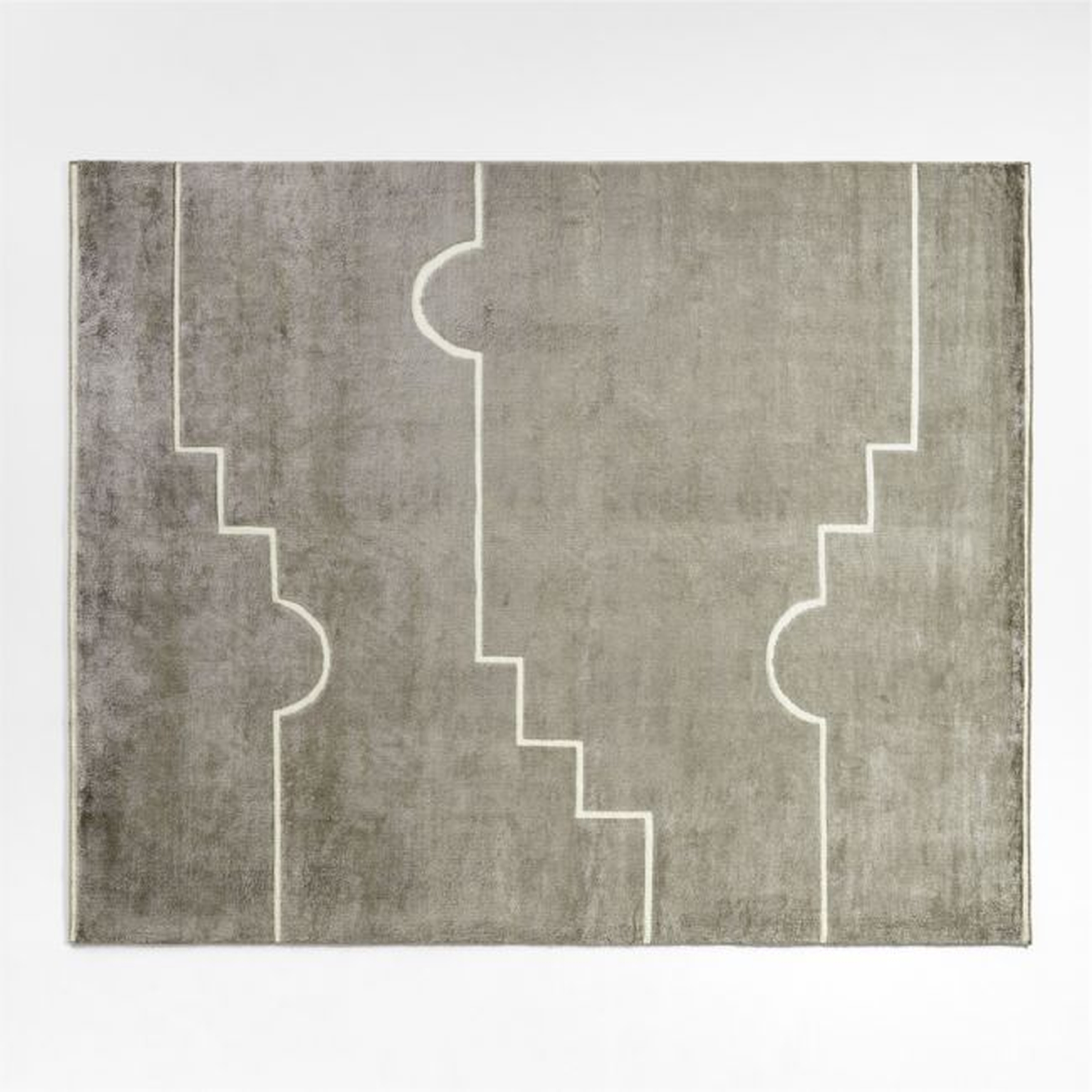 Latanaz Grey Abstract Rug 8'x10' - Crate and Barrel
