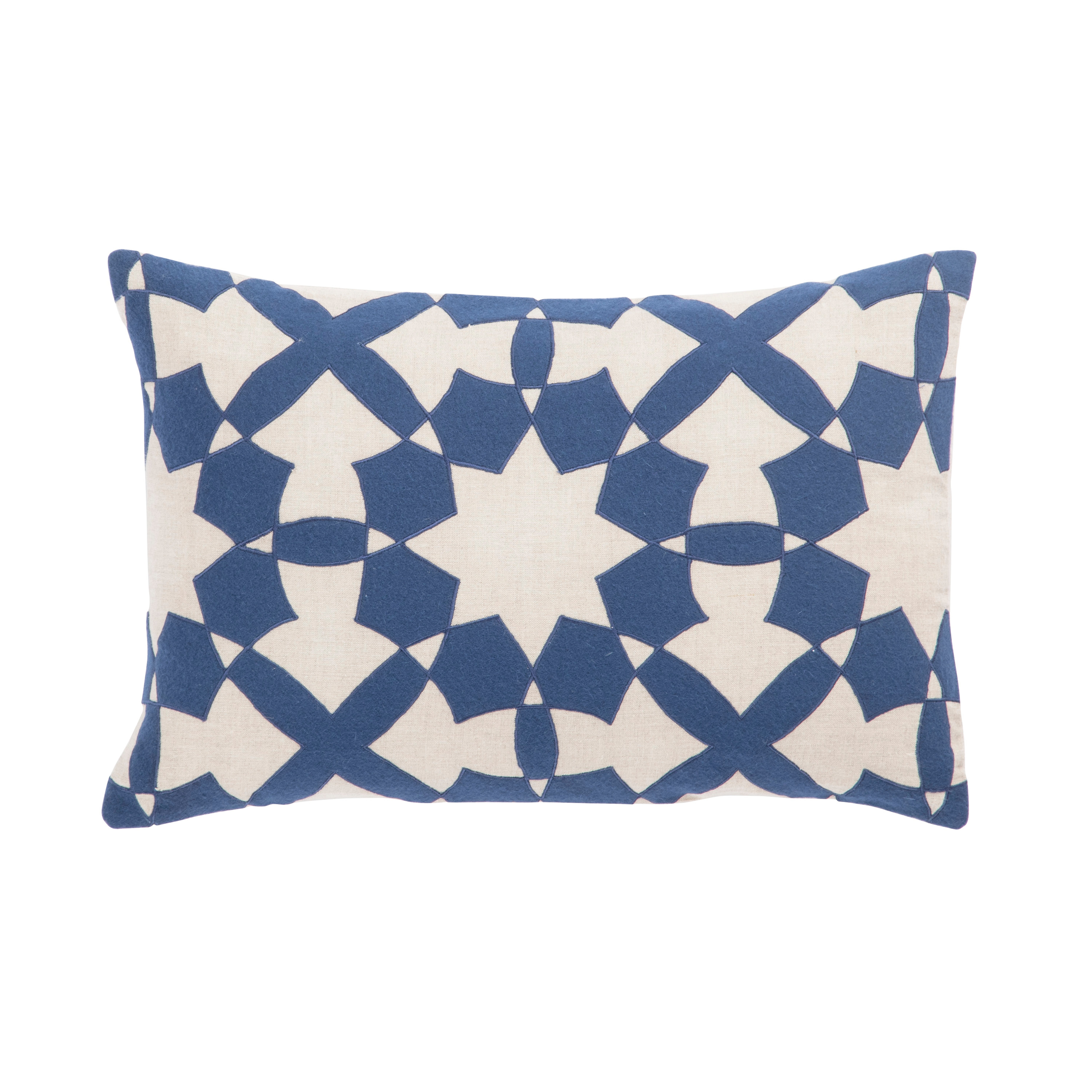Design (US) Blue 16"X24" Pillow - Collective Weavers